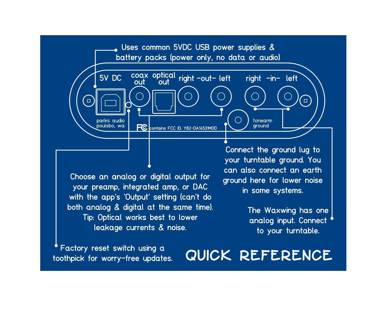 Waxwing Phono Dsp Preamp From Parks Audio With Magic, Optical Out & Full App Control