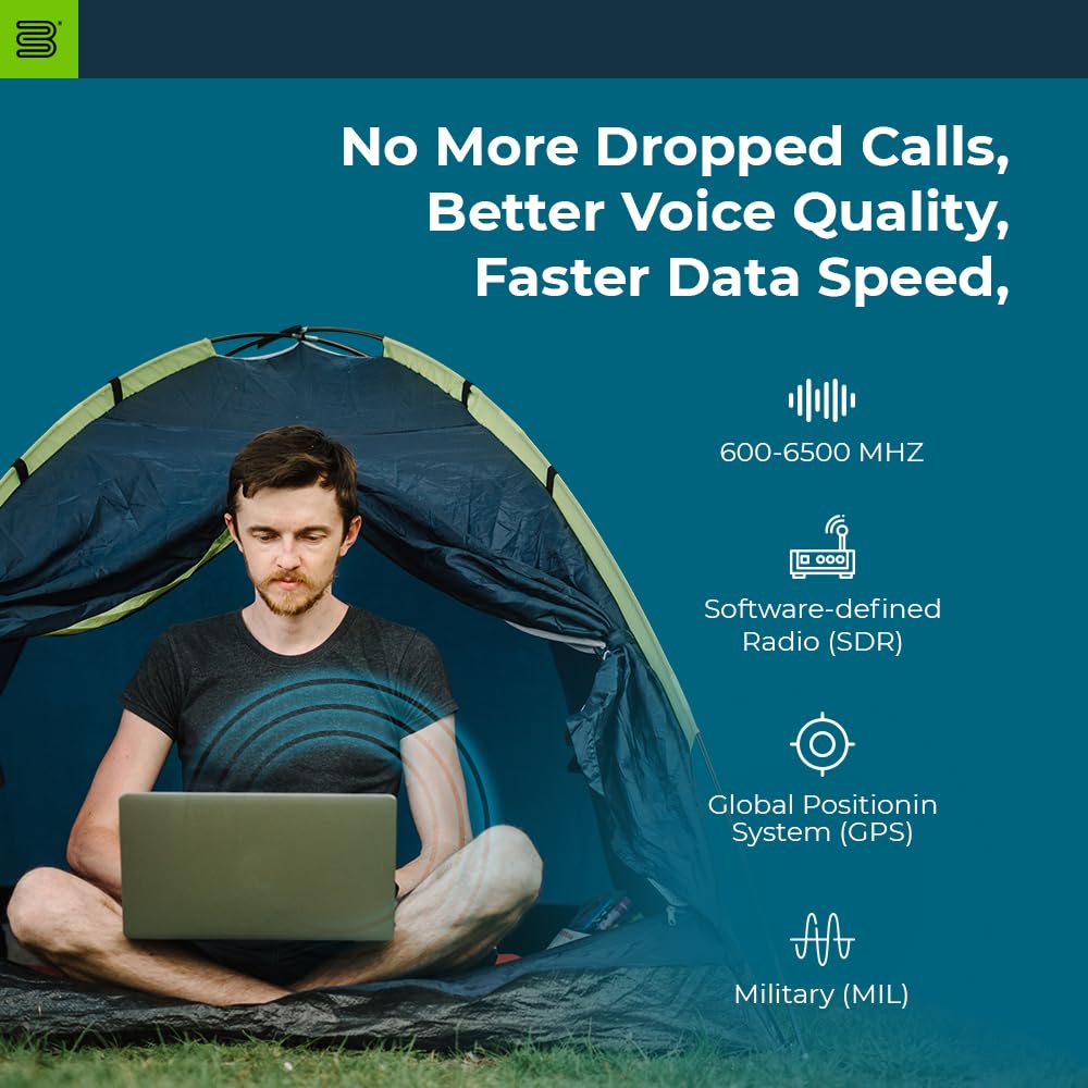 Bolton Technical Long Ranger Antenna (Bt974822) | Parabolic   Over 20 Miles Range | All Cell Bands: 5G, 4G, Lte | Wifi 2.4/5 Ghz Wifi 6 | High Gain Cellular/Wifi Antenna Up To +28 Db | All Carriers