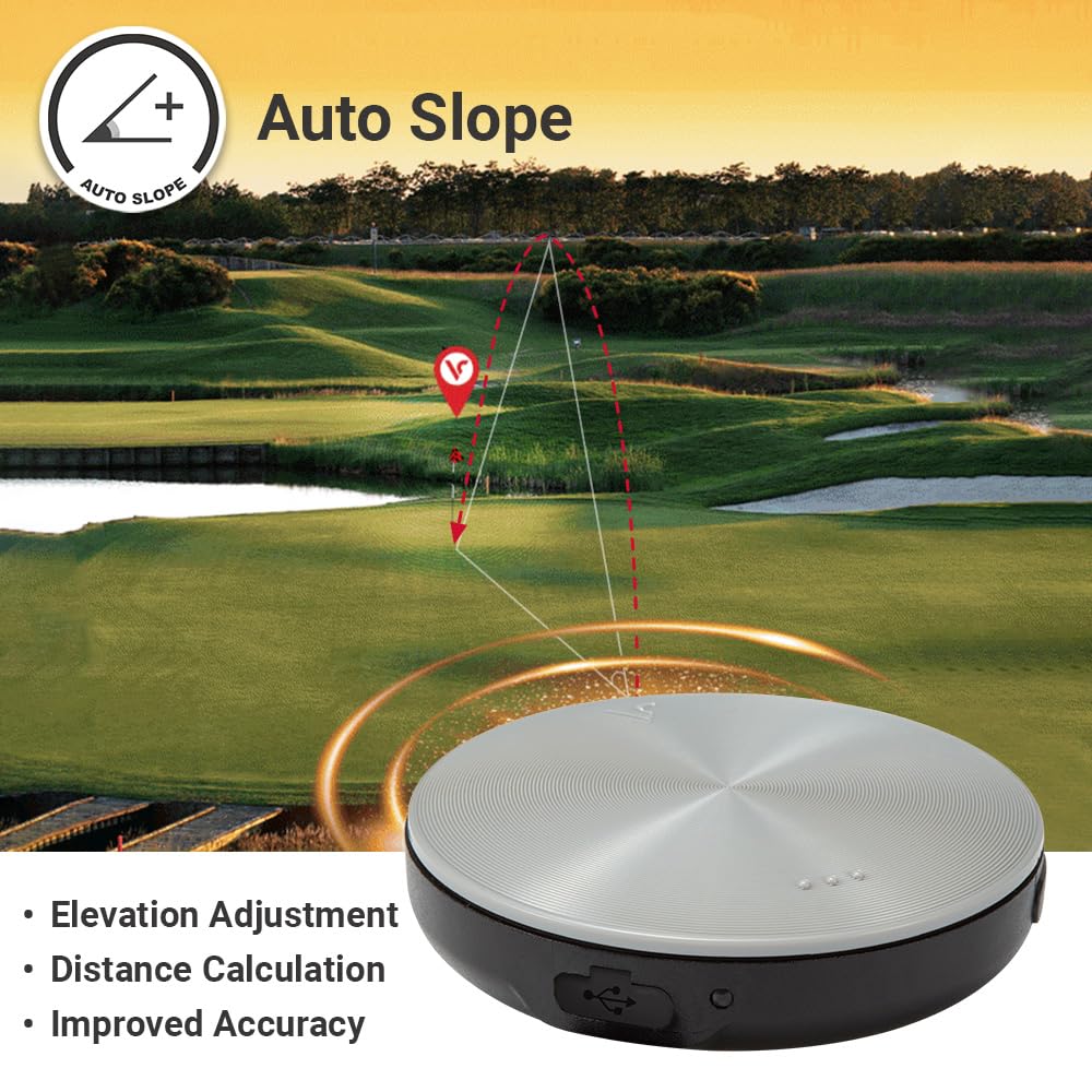 Voice Caddie Vc4 Golf Gps Rangefinder | Voice Output Of Distance Multiple Languages | Auto Slope | Front, Middle, Back Active Gr