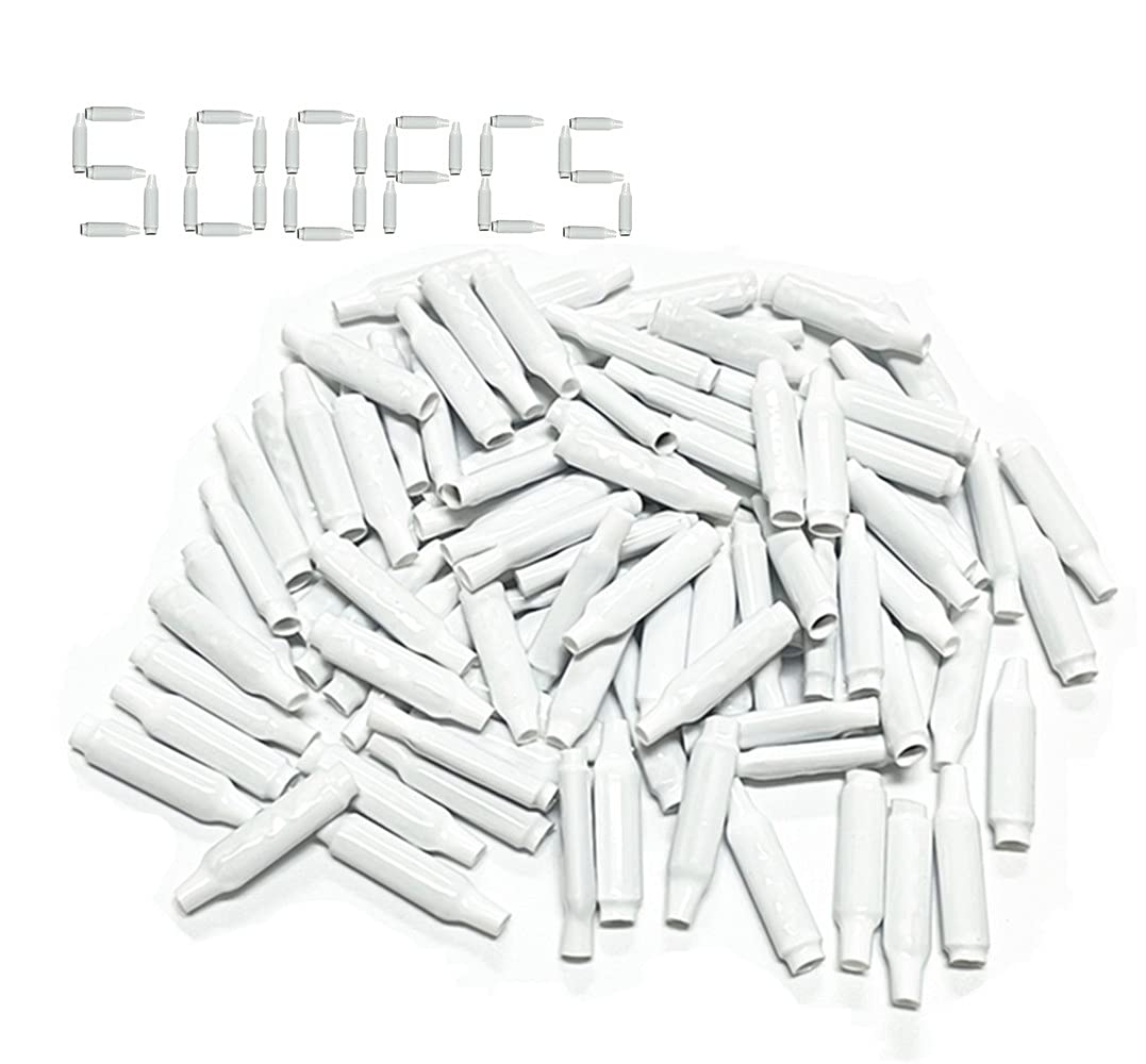 Low Voltage Wire Connectors, Dry B Connectors Wire Spliceswire Crimp Bean Type Splice For Low Voltage, White (500 Pcs)