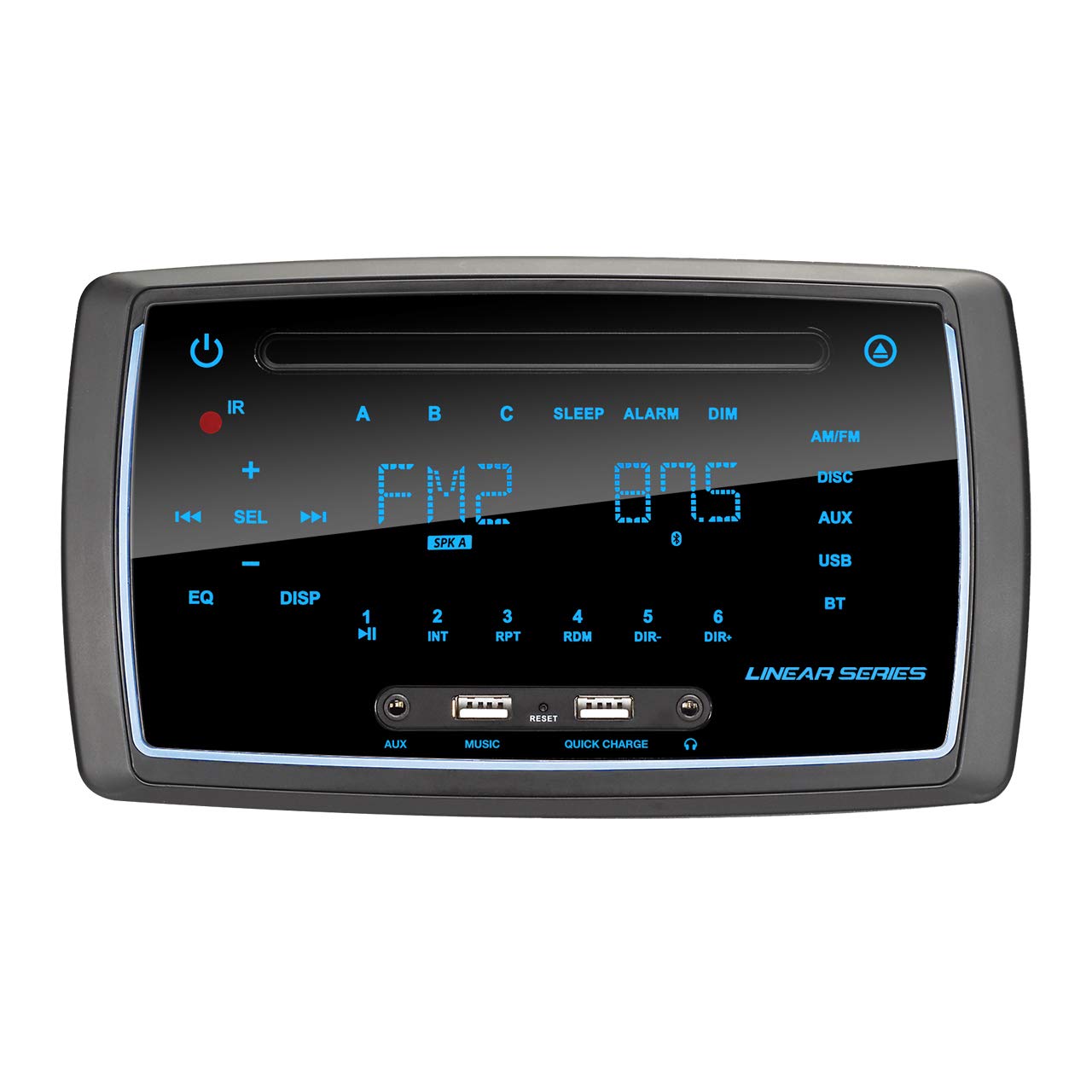 Rv Multimedia Entertainment Stereo System With Bluetooth/Dvd/Usb/Am/Fm/Mp3/Aux, 3 Zone Receiver