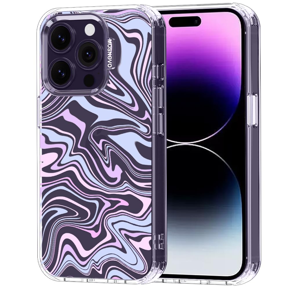MOSNOVO for iPhone 14 Pro Case, Shockproof Military-Grade Protection 6.6ft Drop Tested, Clear Phone Case for iPhone 14 Pro, Drea