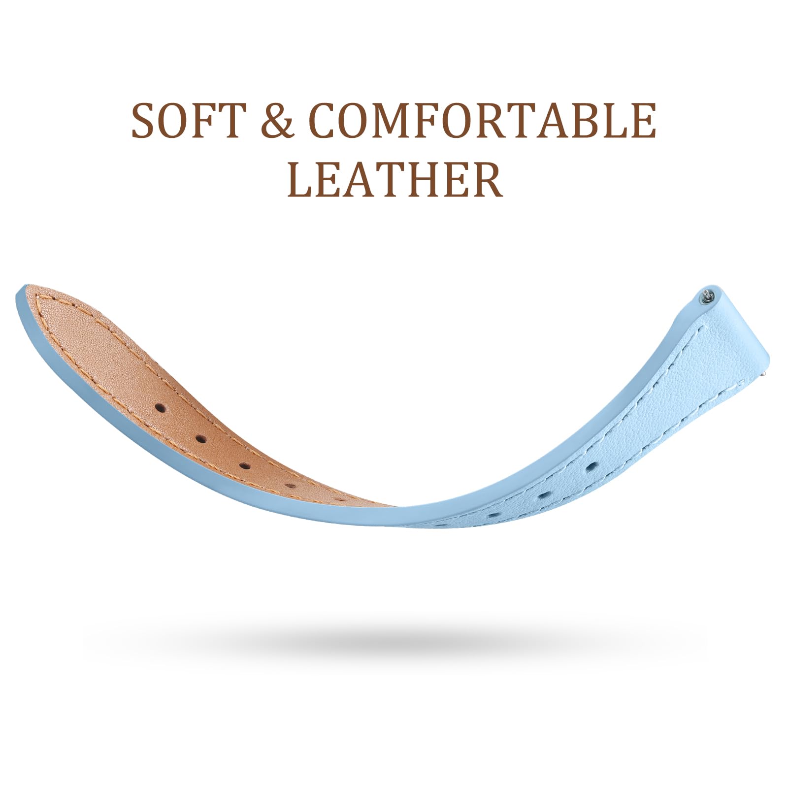 Geak Slim Leather Bands Compatible With Samsung Galaxy Watch 7 Band 40Mm 44Mm/Watch 6 5 4 40Mm 44Mm/Watch 4 Classic 42Mm 46Mm, G