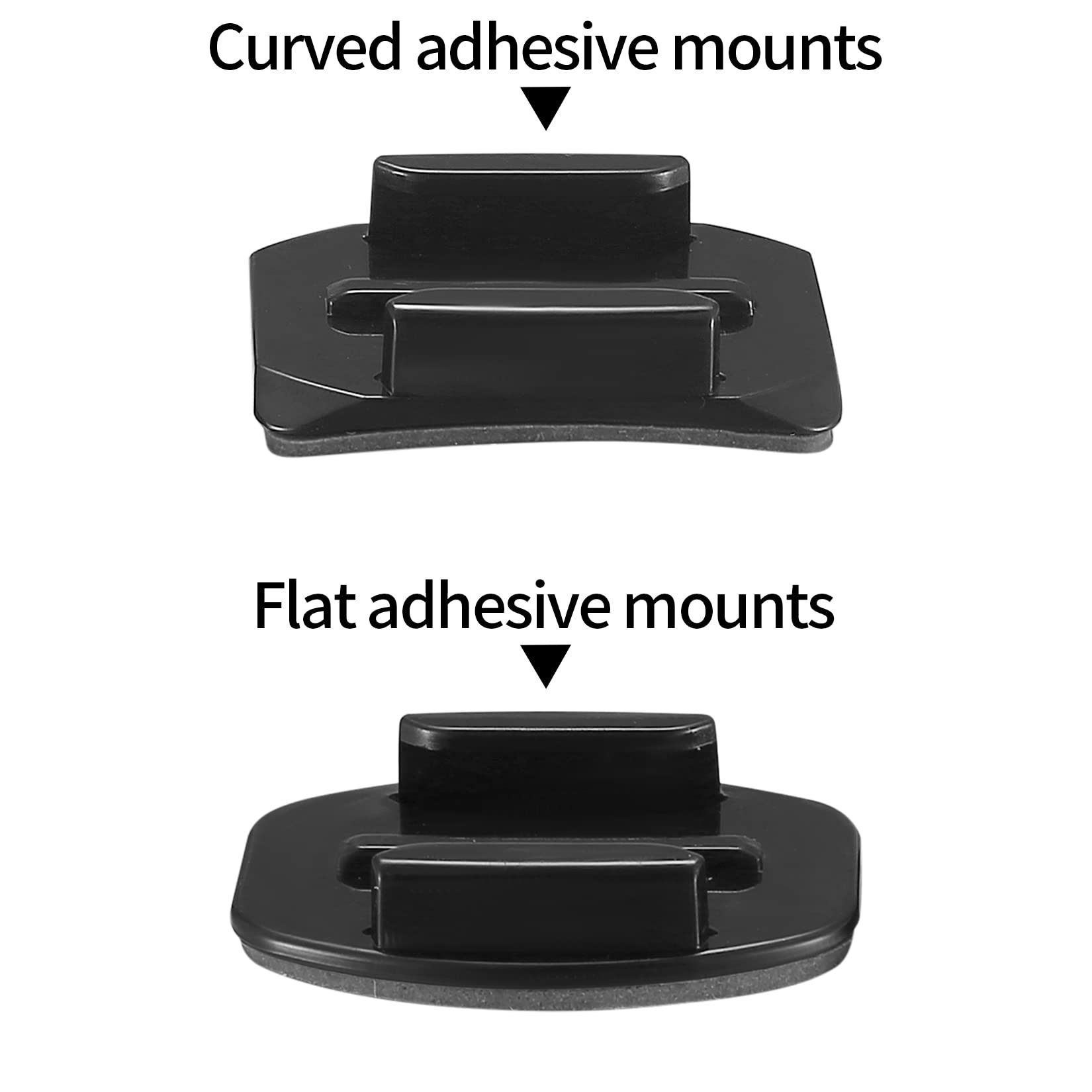 Fulushouxi 18 Set Helmet Adhesive Sticky Mount, Compatible With Gopro Hero 10/9/8/7, Fusion, 6/5/4, Session, Action Camera