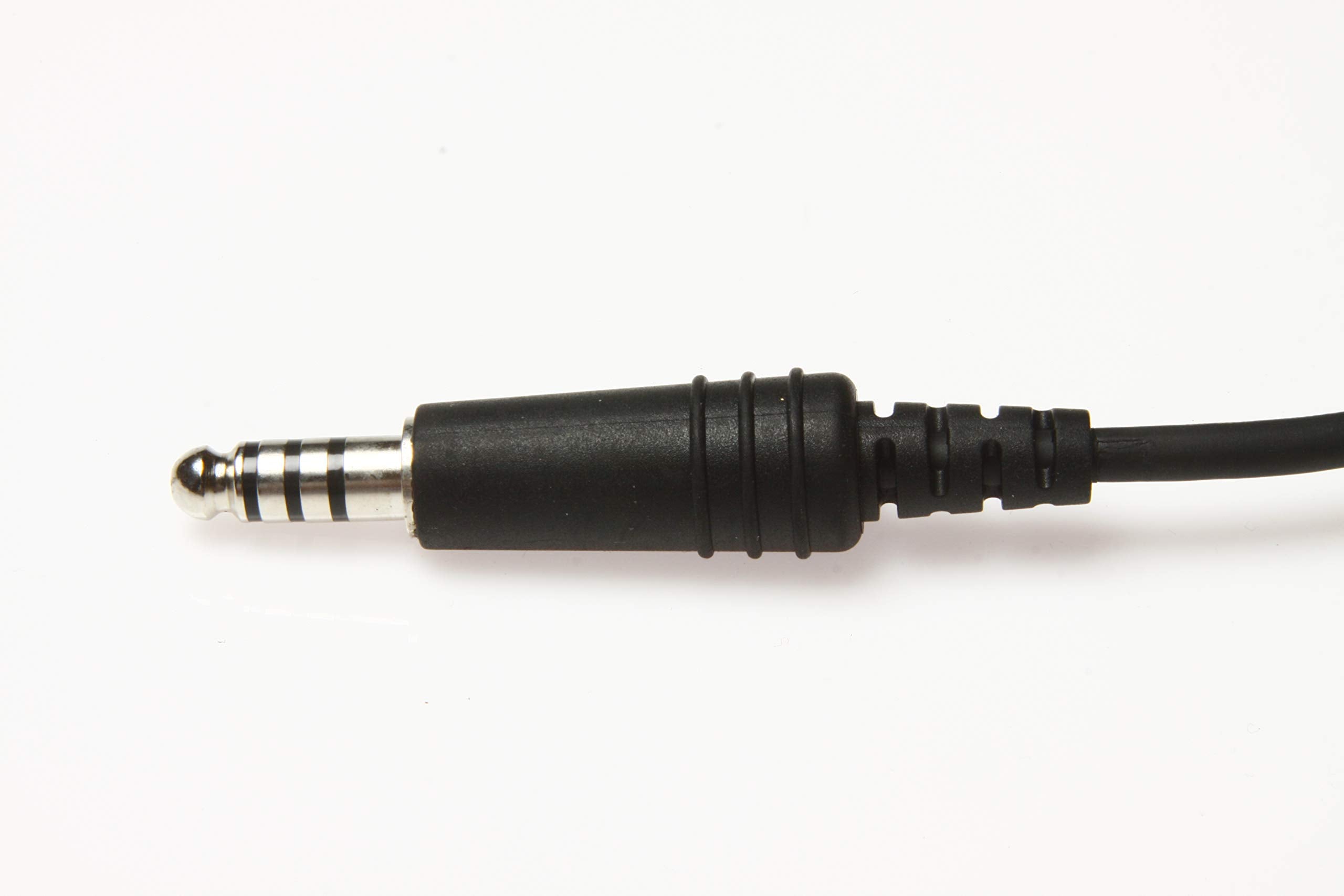 Wirenest Ga Headset To Helicopter Adapter, Durable Molded Connectors, .206 And .25 Jacks To U-174 Plug