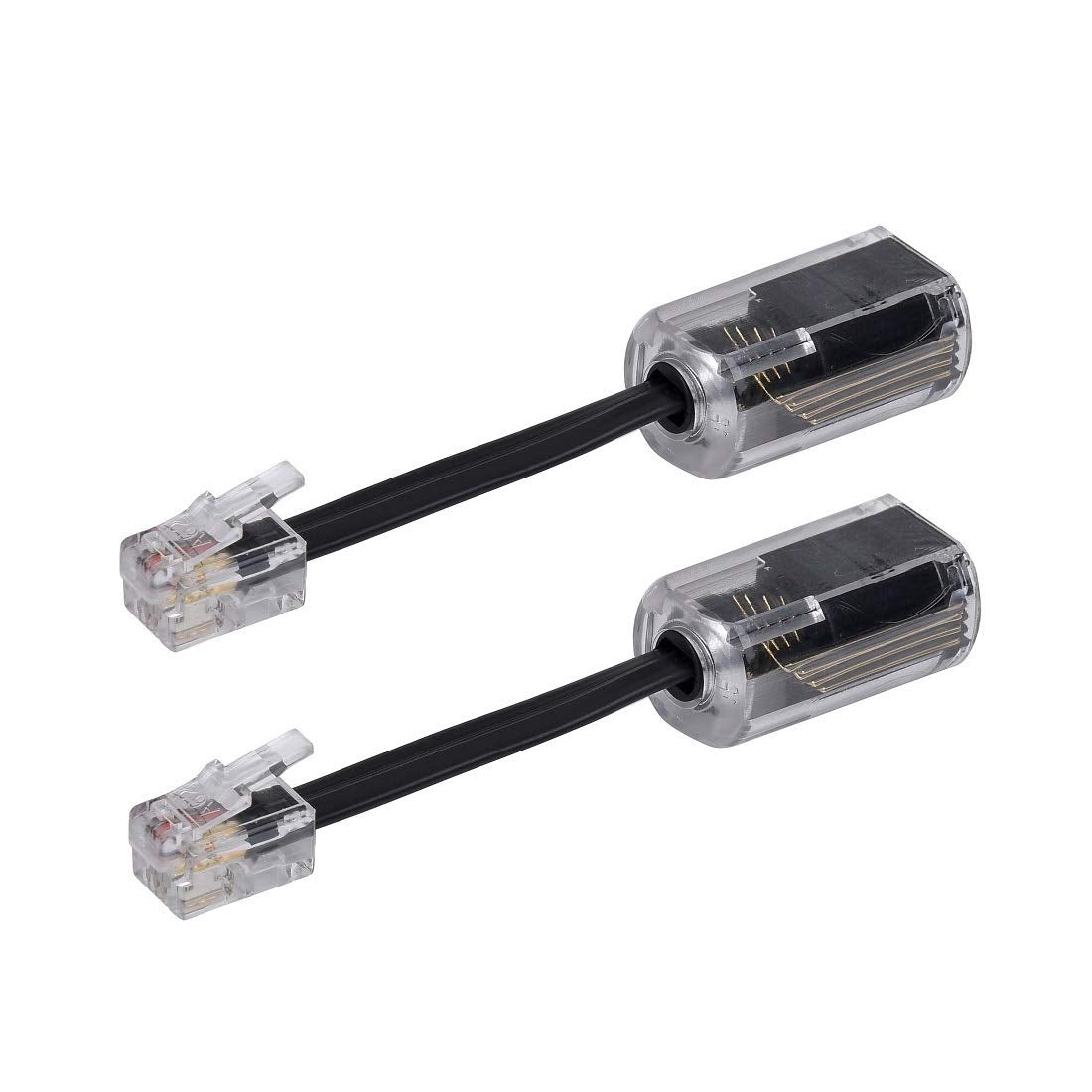 Yienfbev Telephone Cord Detangler, 2 Pack 360 Degree Rotating Landline Cable, Anti Tangle Phone Cable