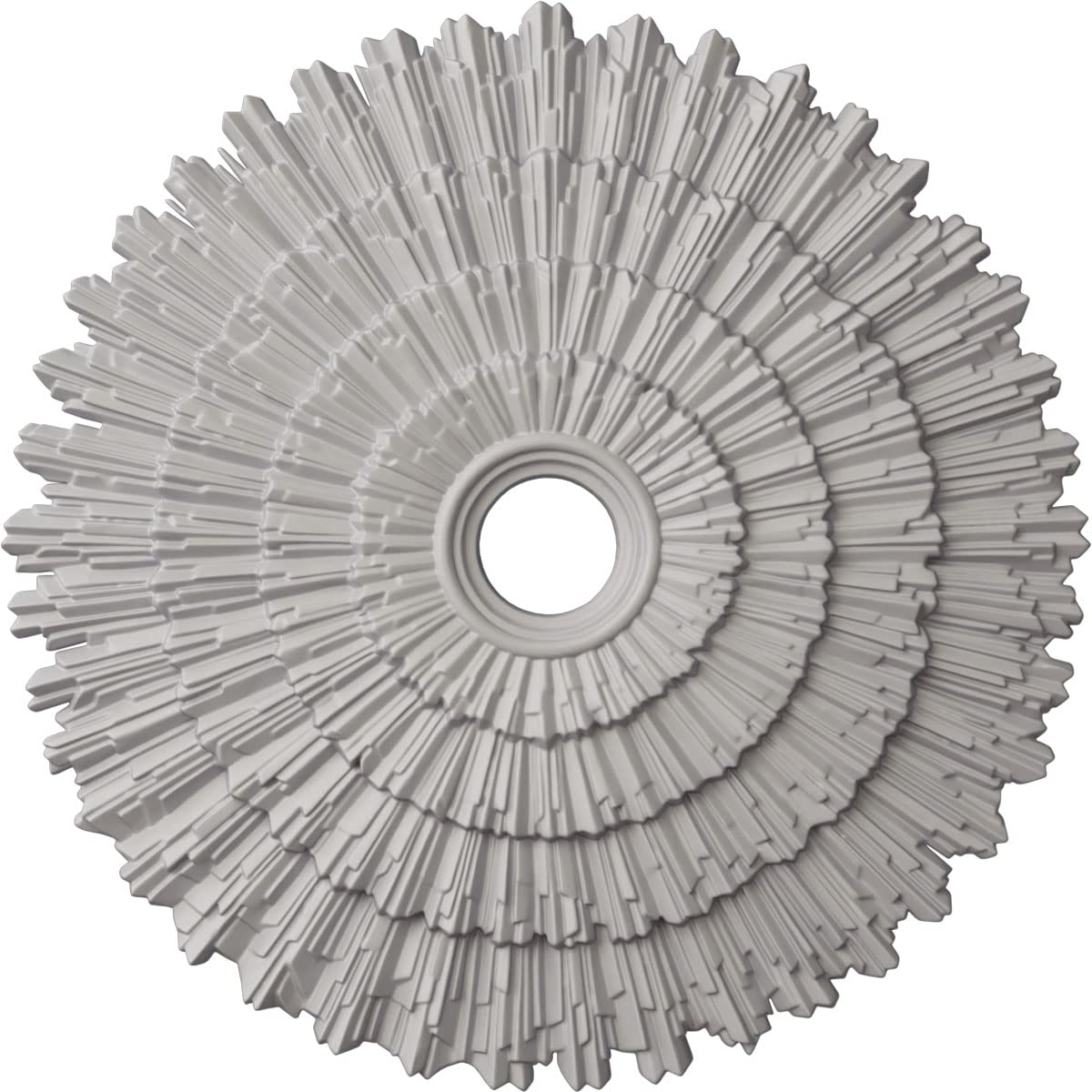 Ekena Millwork CM24ENUWF - 24 3/4OD x 3 1/4ID x 1 7/8P Eryn Ceiling Medallion (Fits Canopies up to 4) - Ceiling Medallion, Ultra