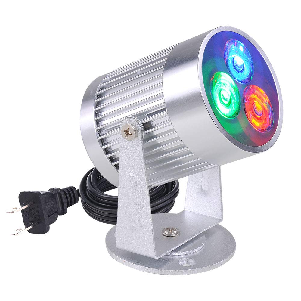 Yescom 12 Mirror Disco Ball W/ 6Rpm Rotating Motor & 3W Multicolors Led Pinspot Spot Light Kit Home Party Club Lighting