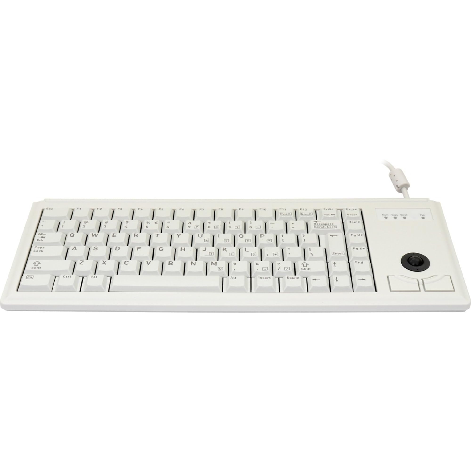 Cherry G84 Ultraslim Keyboard W/Trackball (International), Light Gray   83 Key