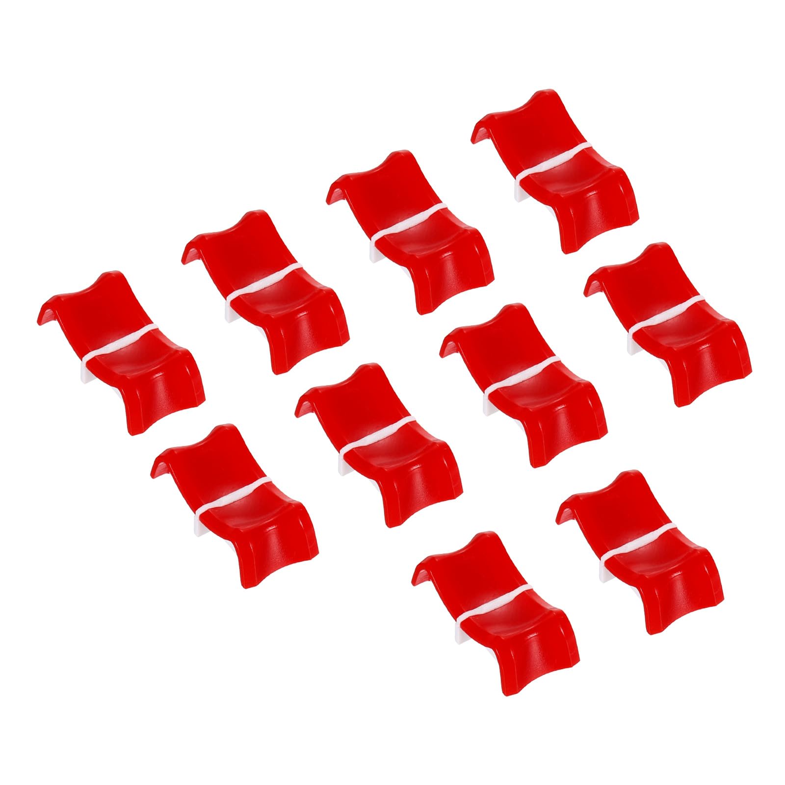 PATIKIL Console Mixer Slider Fader Knob Cap Touch Sensitive Slider Insert Shaft 27x13x10mm ABS Red for Potentiometer Pack of 10