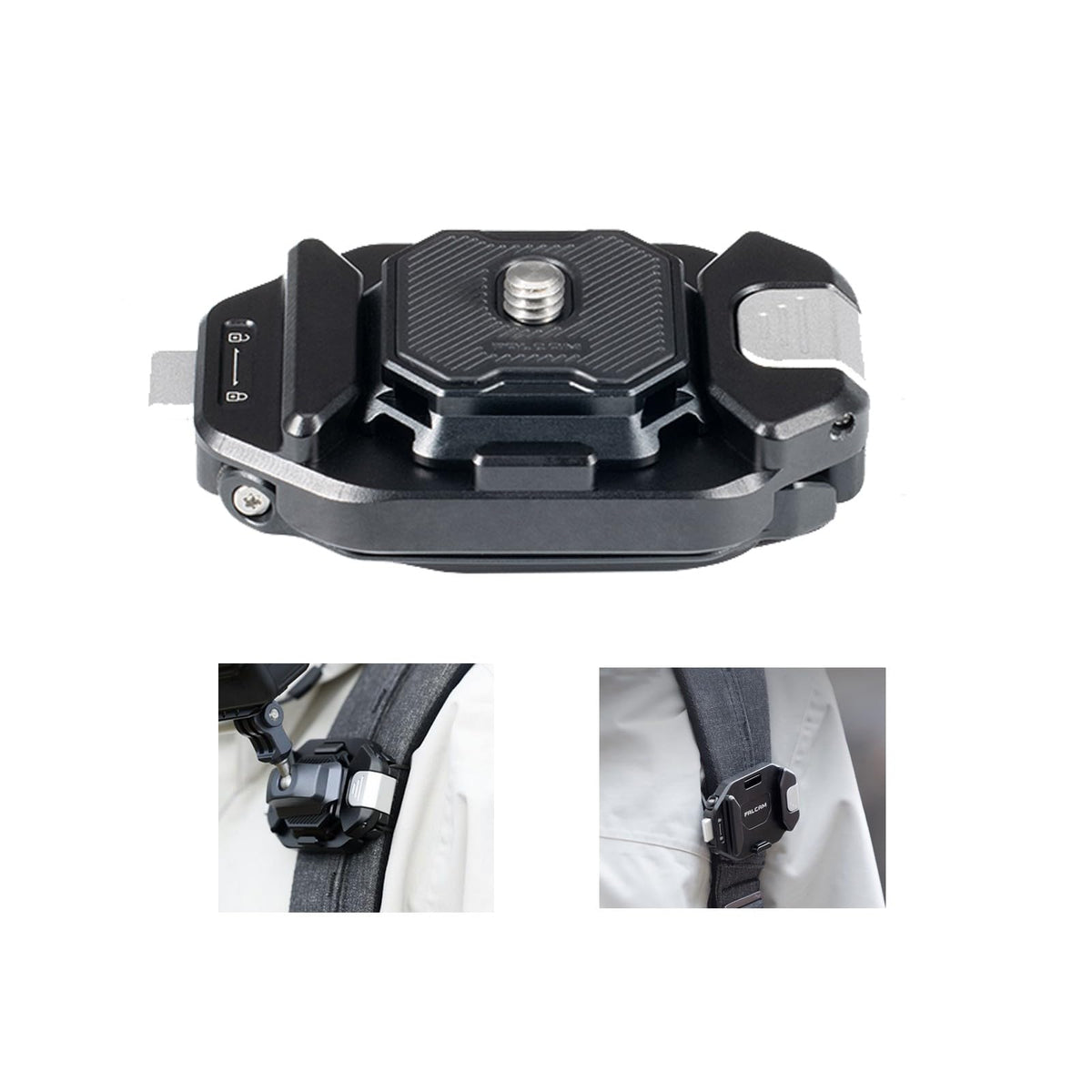 Falcam F38 Quick Release Kit For Backpack V2 With Locking Gasket Compatible With Standard Arca   Swiss Sizes, Bearing 30Kg New Version
