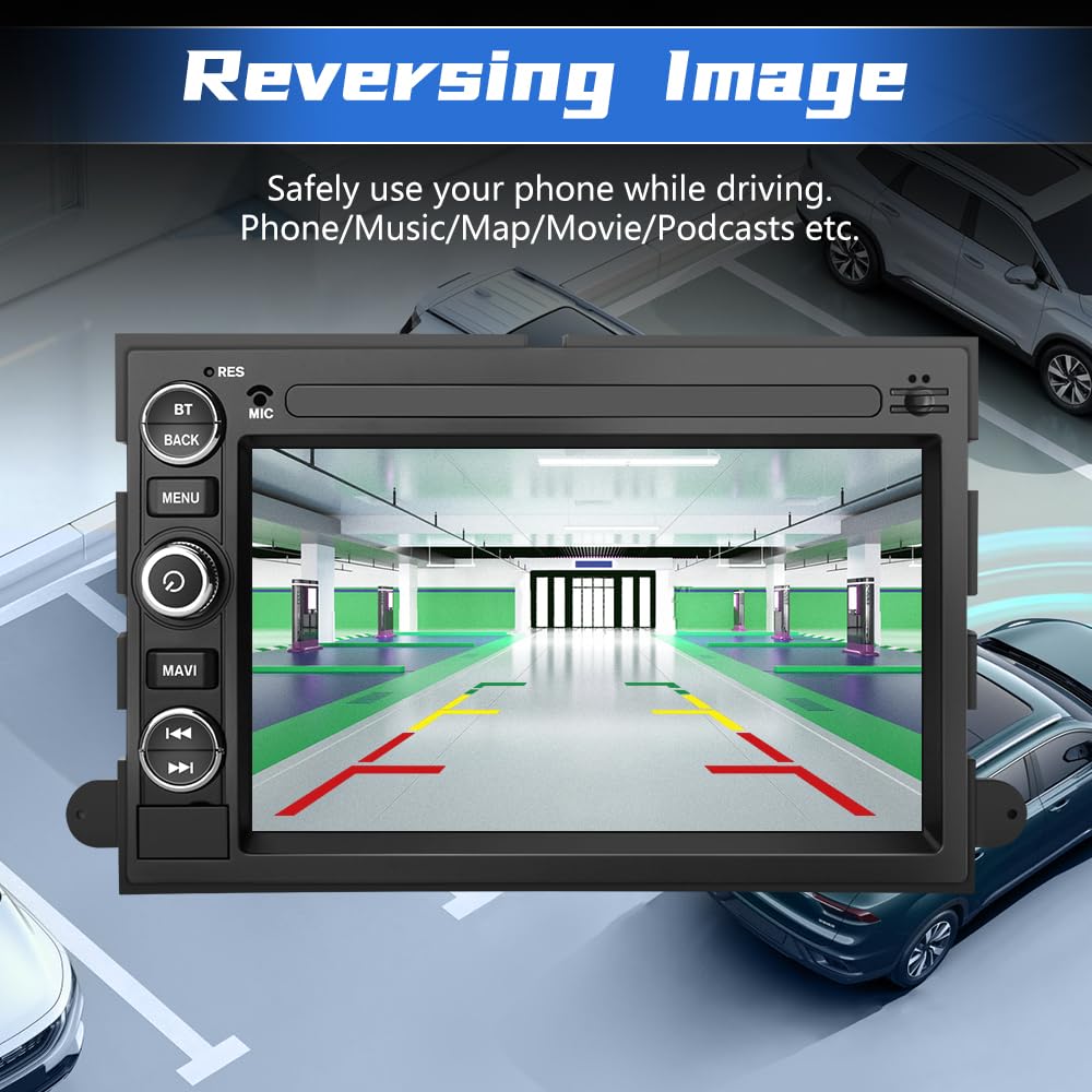 Android 13 Car Radio (2G+32G) Compatible For Ford F150 F250 F350 Fusion Edge Explorer Taurus Freestar, Car Stereo Audio With Wir