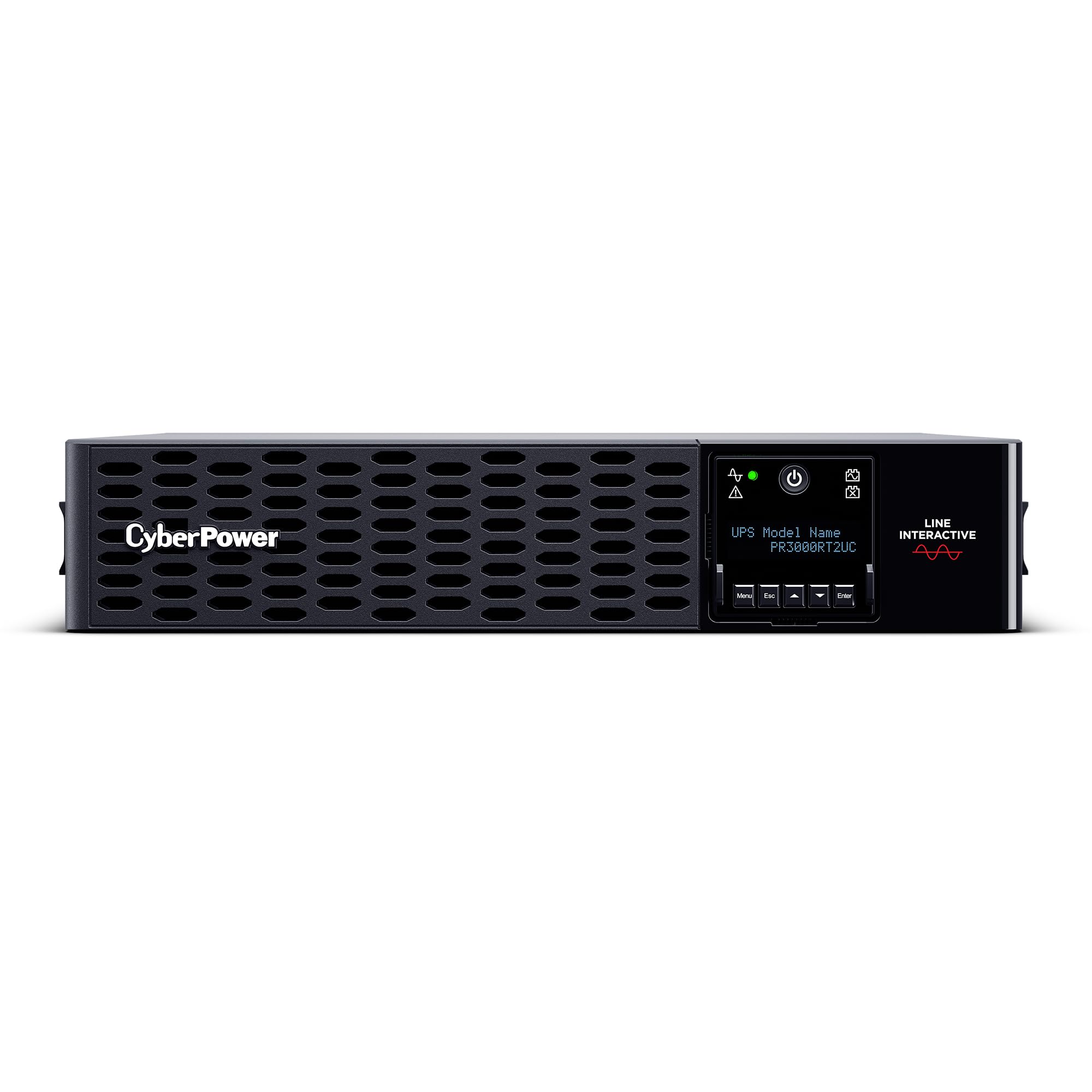 CyberPower PR3000RT2UC Smart App Sinewave UPS System, 3000VA/3000W, 9 Outlets, 2U Rack/Tower, AVR, Built-in Cloud Monitoring