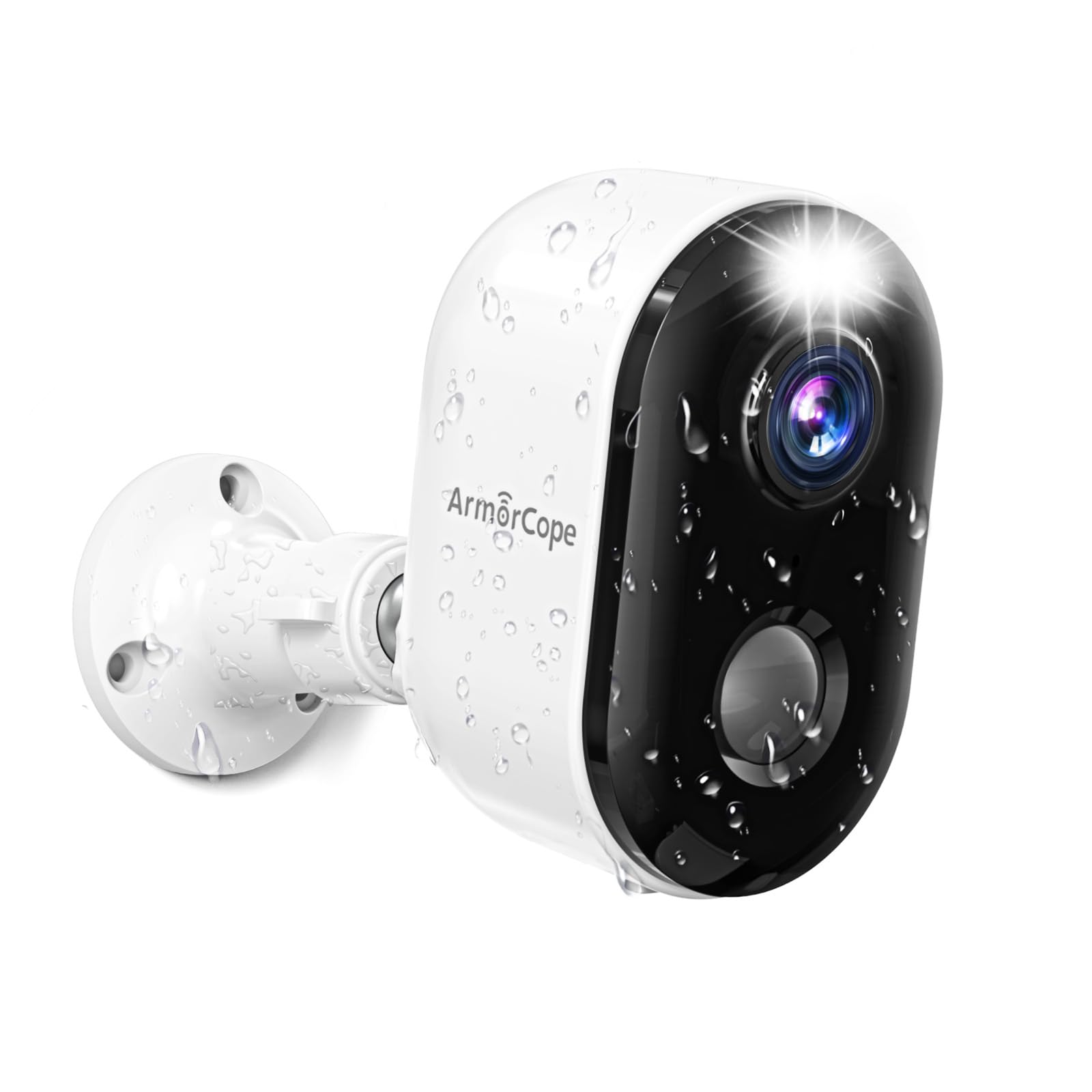 Security Cameras Wireless Outdoor, Battery Powered 2K Color Night Vision, Ai Motion Detection Spotlight Siren, Ip66 Weatherproof