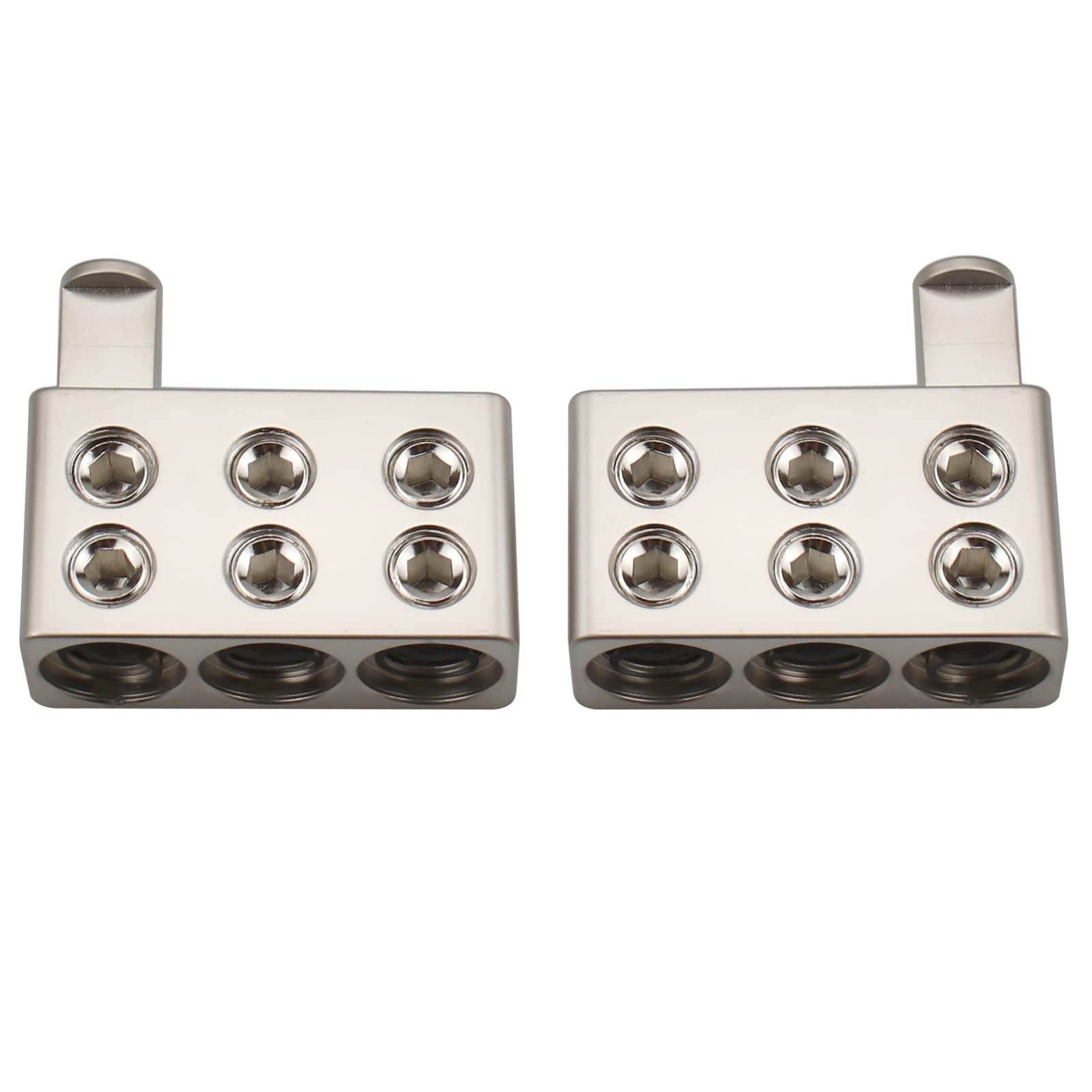 Zookoto 2 Pcs 3X0Ga Wire Ga Reducer, For Car Stereo Audio Awg Pin Power Ground Wire Reducer, 0 Gauge Wire To A 12.3Mm