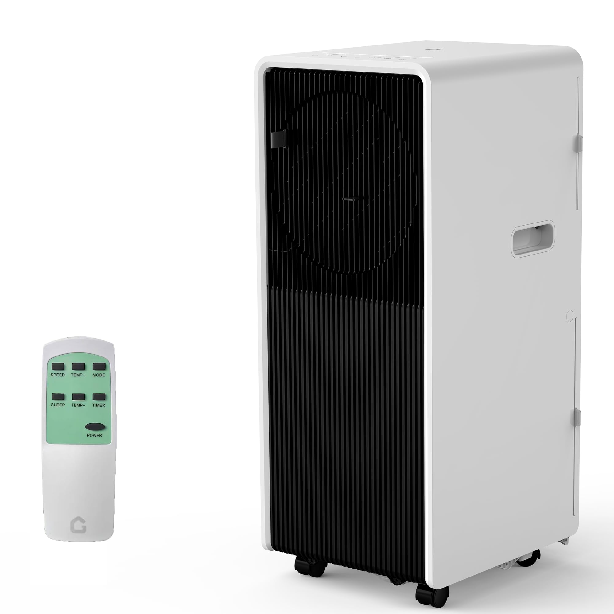 GarveeTech 14,000 BTU Drainage-free Portable Air Conditioner for Indoor Rooms, 3-In-1 AC Unit for Bedroom 225-300 Sq.Ft, Dehumid