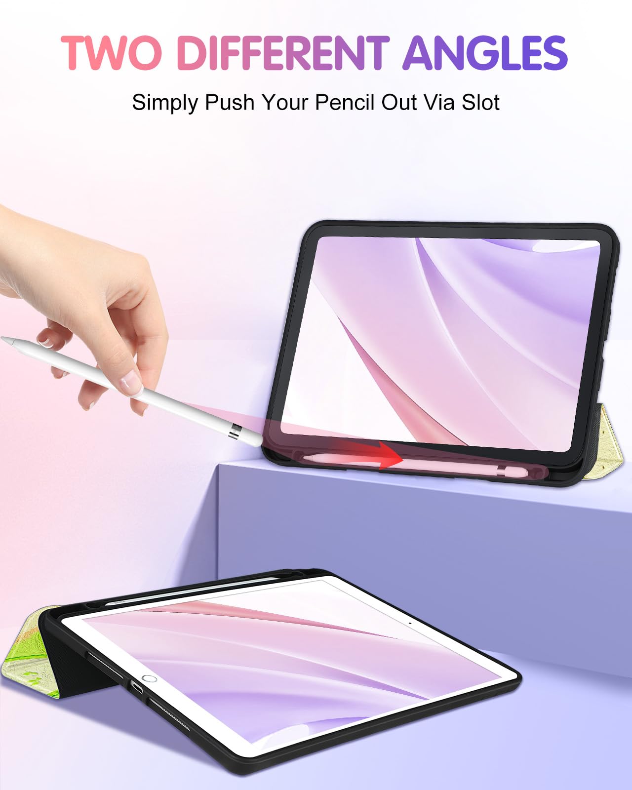 Uppuppy For Ipad 9Th/8Th/7Th Generation Case 10.2 Inch Girls Cute Boys Kids Women Folio Cover Pencil Holder Food Cartoon Cool Me