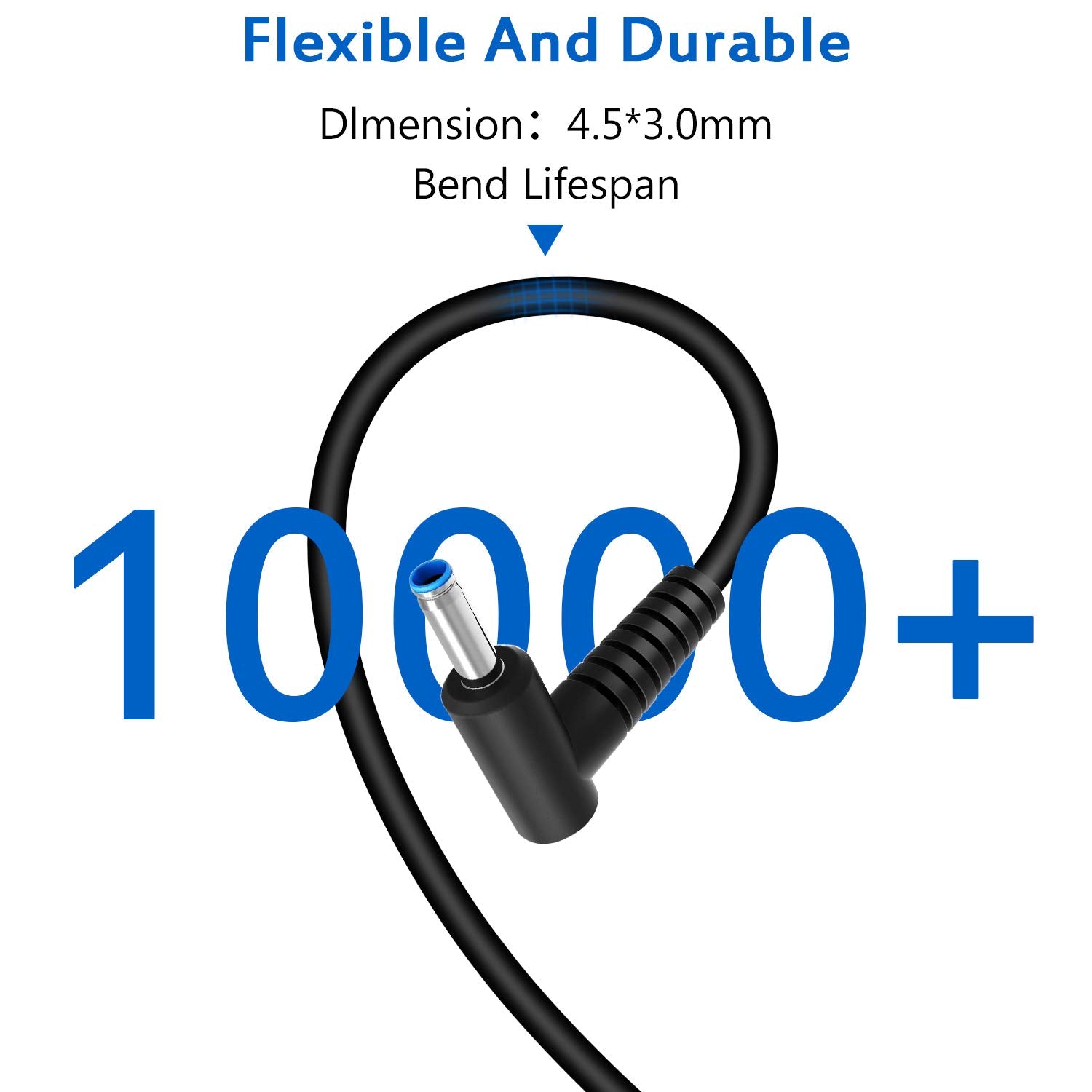 Charger For Hp Laptop Computer 65W 45W Smart Blue Tip Power Adapter