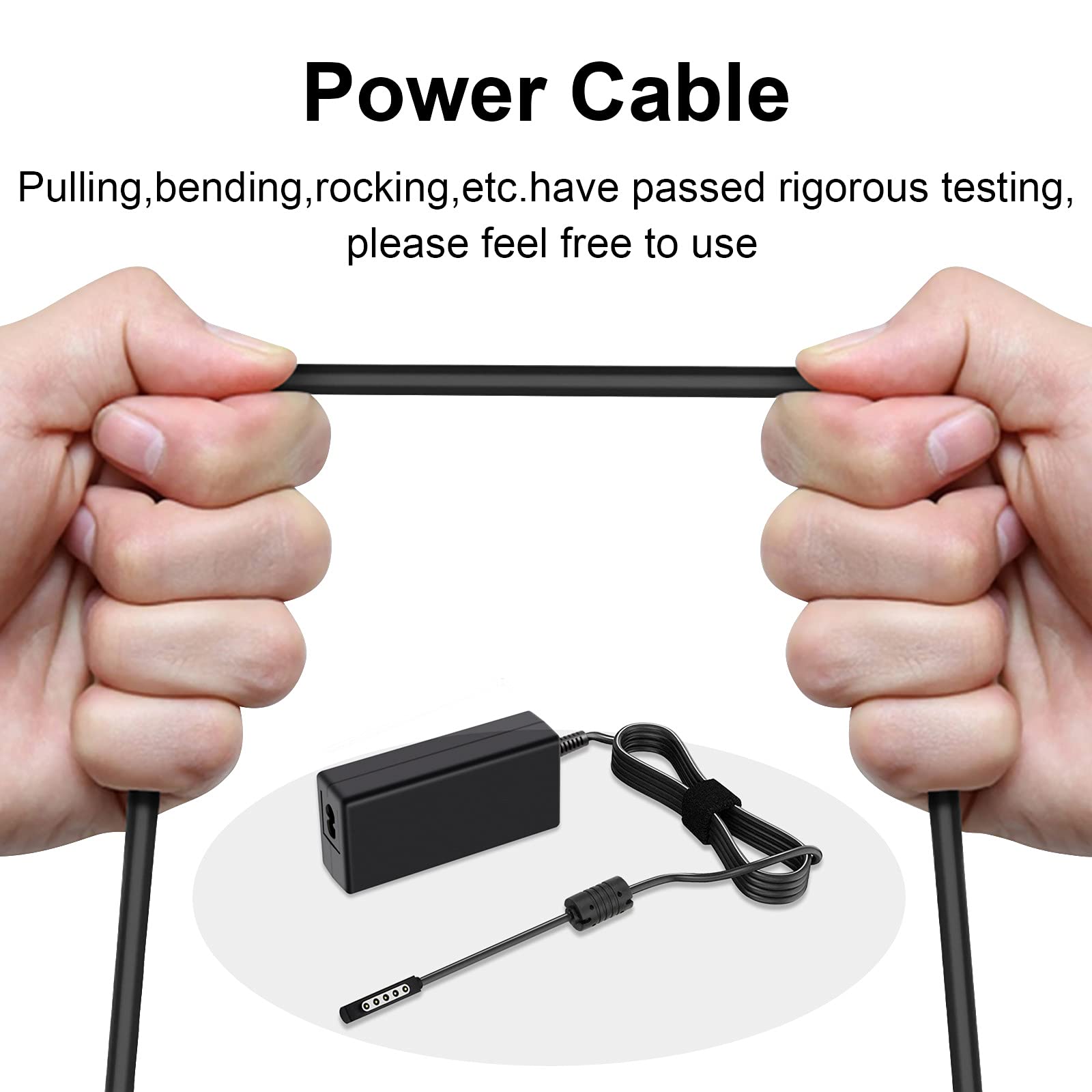 Surface Pro 1 Pro 2 Pro Rt Charger, Surface Power Supply Adapter 43W 12V 3.58A Charger Power Cord Fit Microsoft Surface Pro 1, S