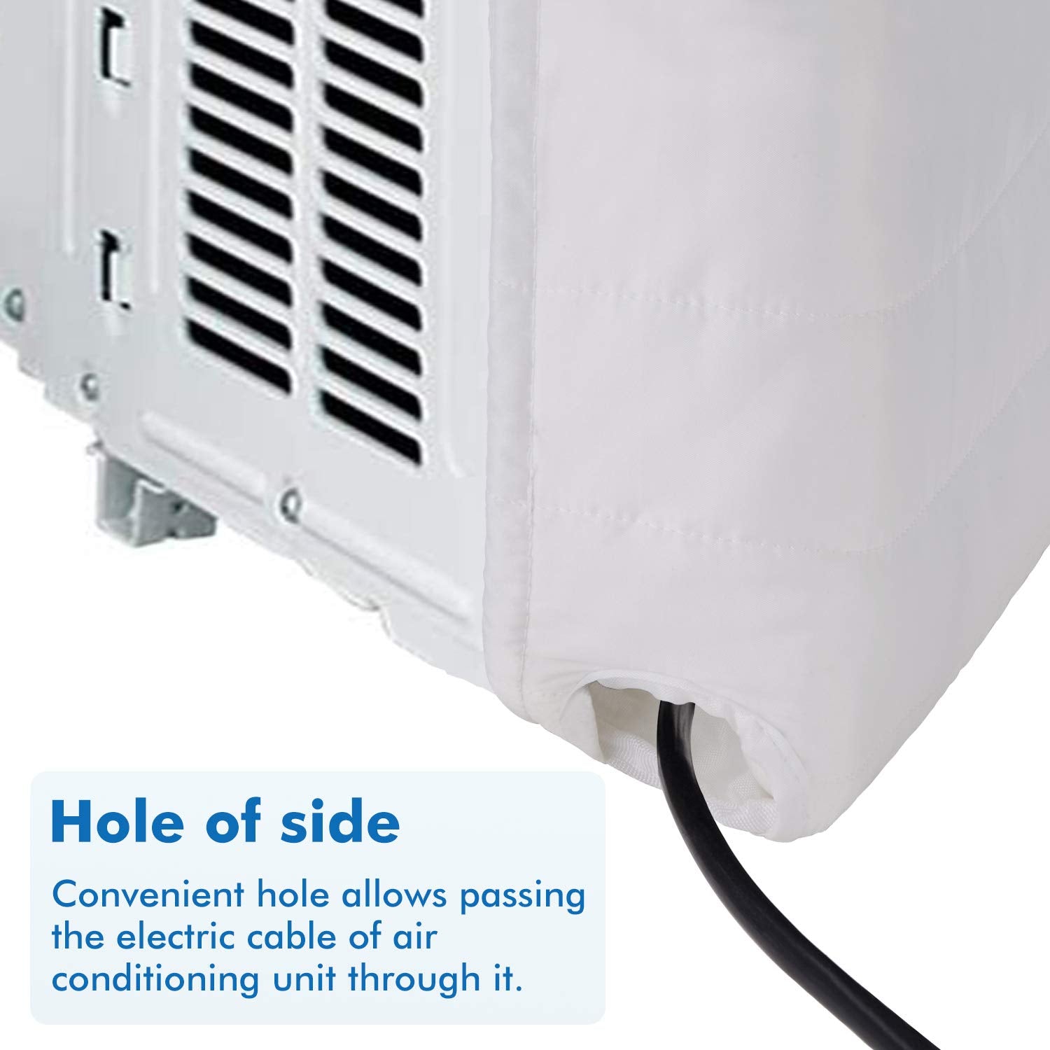 Brivic Indoor Ac Cover For Air Conditioner Cover Inside Window Unit 17 X 13 X 3 Inches(L X H X D),White