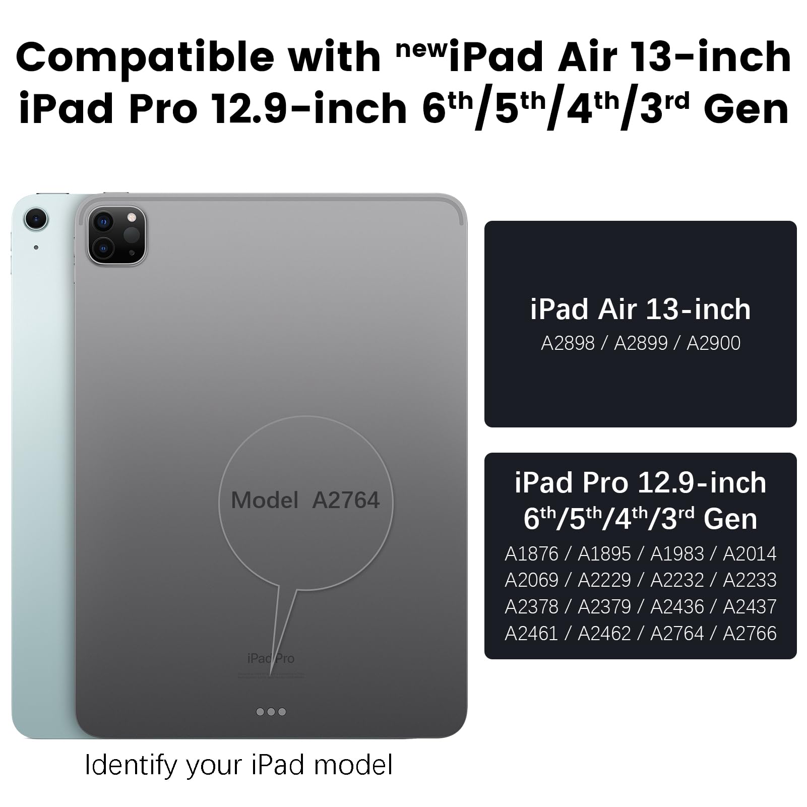 Nillkin Magnetic Keyboard Case For Ipad Air 13 Inch (M2) 2024, Ipad Pro 12.9 Case With Keyboard, Magic Keyboard For Ipad, Magic