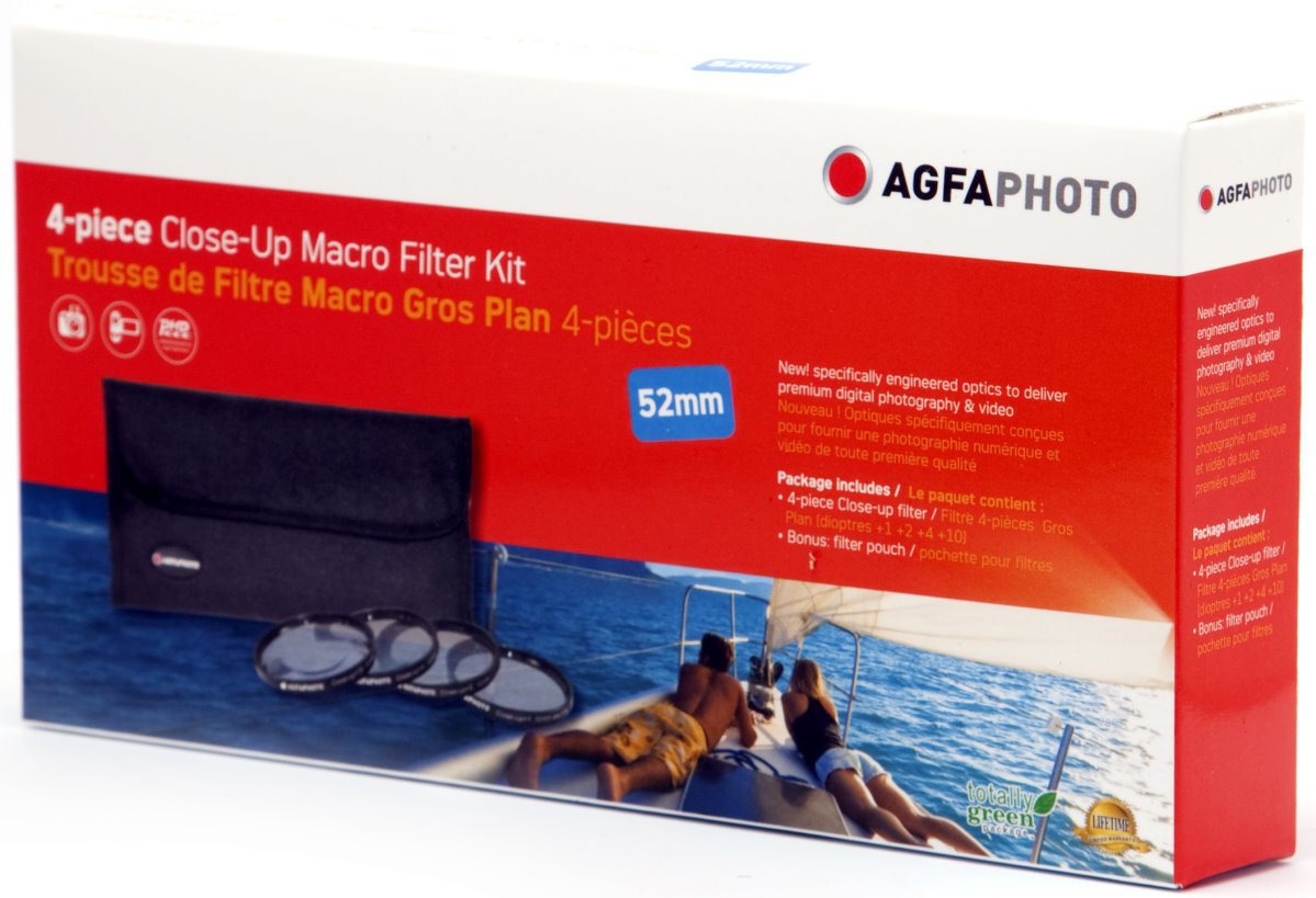 Agfa 4 Piece Close Up Macro Multi Coated Filter Kit 52Mm (+1+2+4+10) Apcuf452