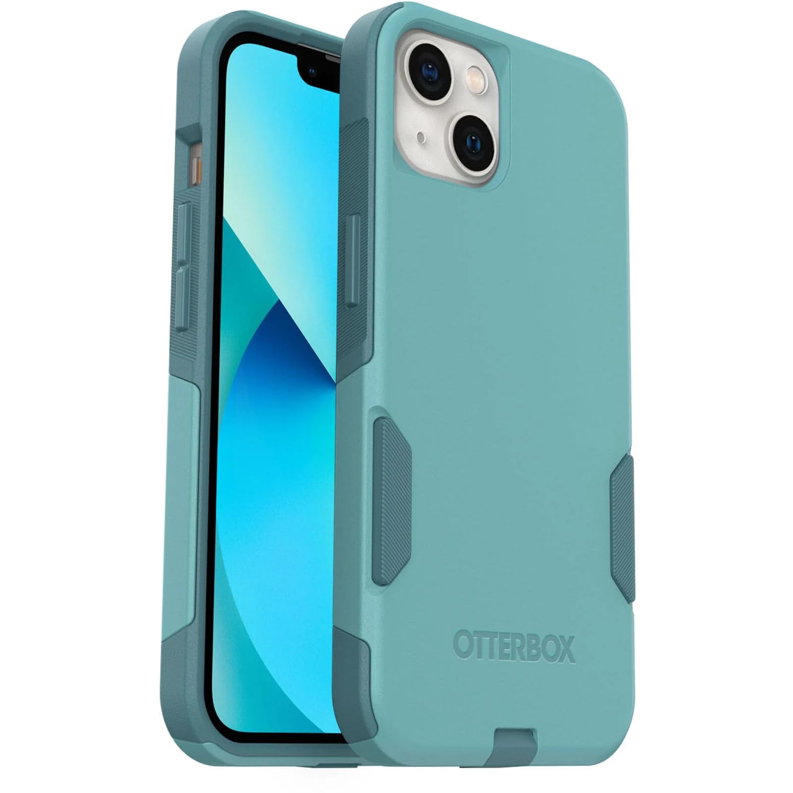 Otterbox Iphone 13 (Only)   Commuter Series Case   Riveting Way (Teal)   Slim & Tough   Pocket Friendly   With Port Protection  