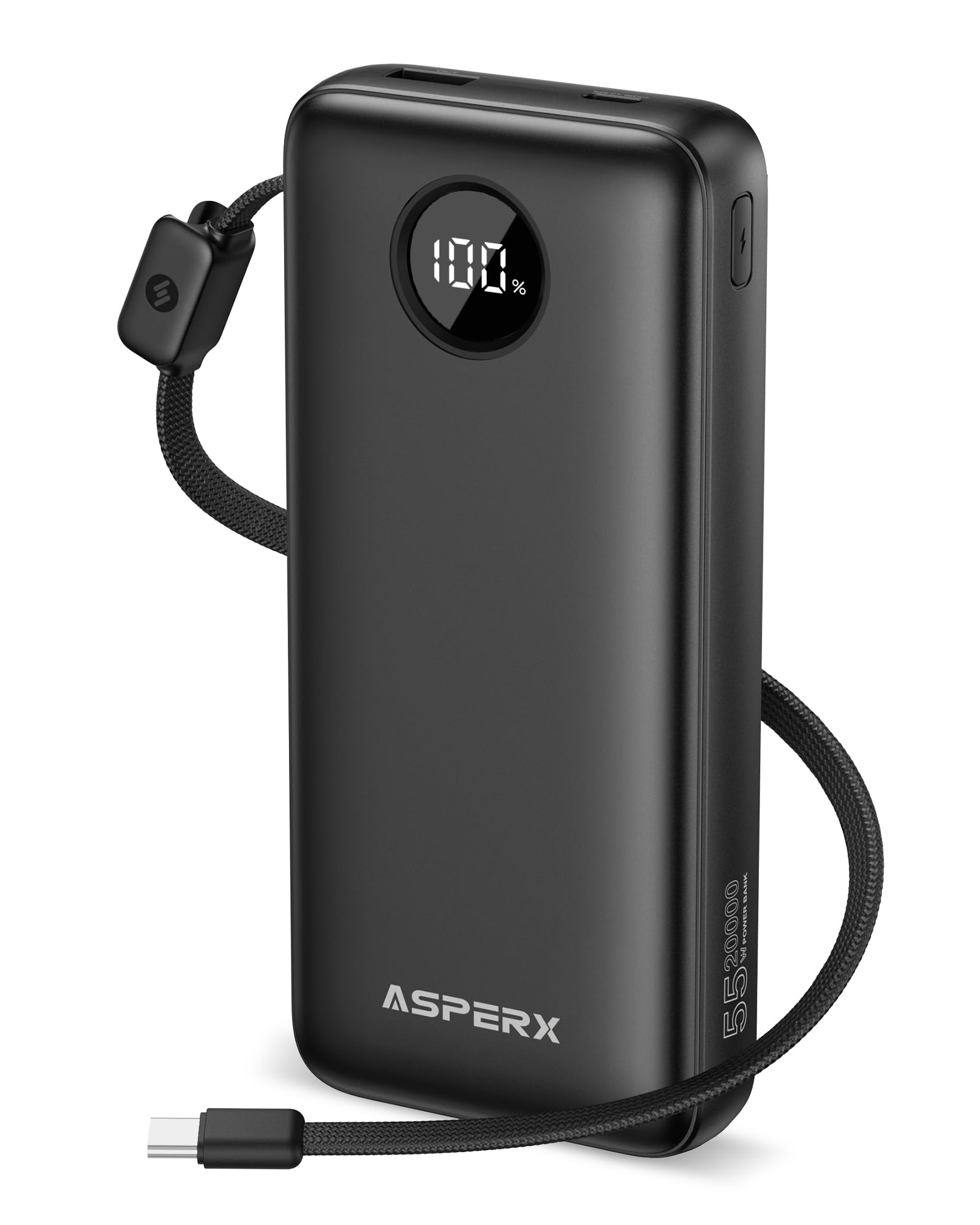 AsperX 45W Portable Charger, 20000mAh Power Bank Fast Charging Battery Pack