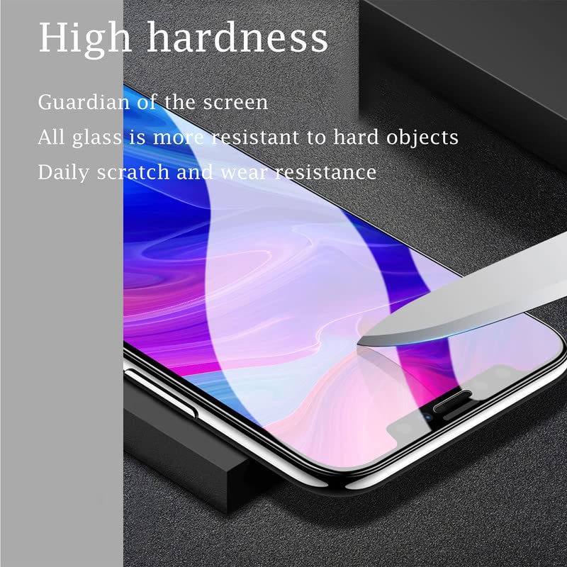 Aqgg 4 Pack Screen Protector For Zte Axon 50 Lite 8050 (6.60''), 9H Hardness   Hd   2.5D Edge   Bubble Free   Screen Scratch Res