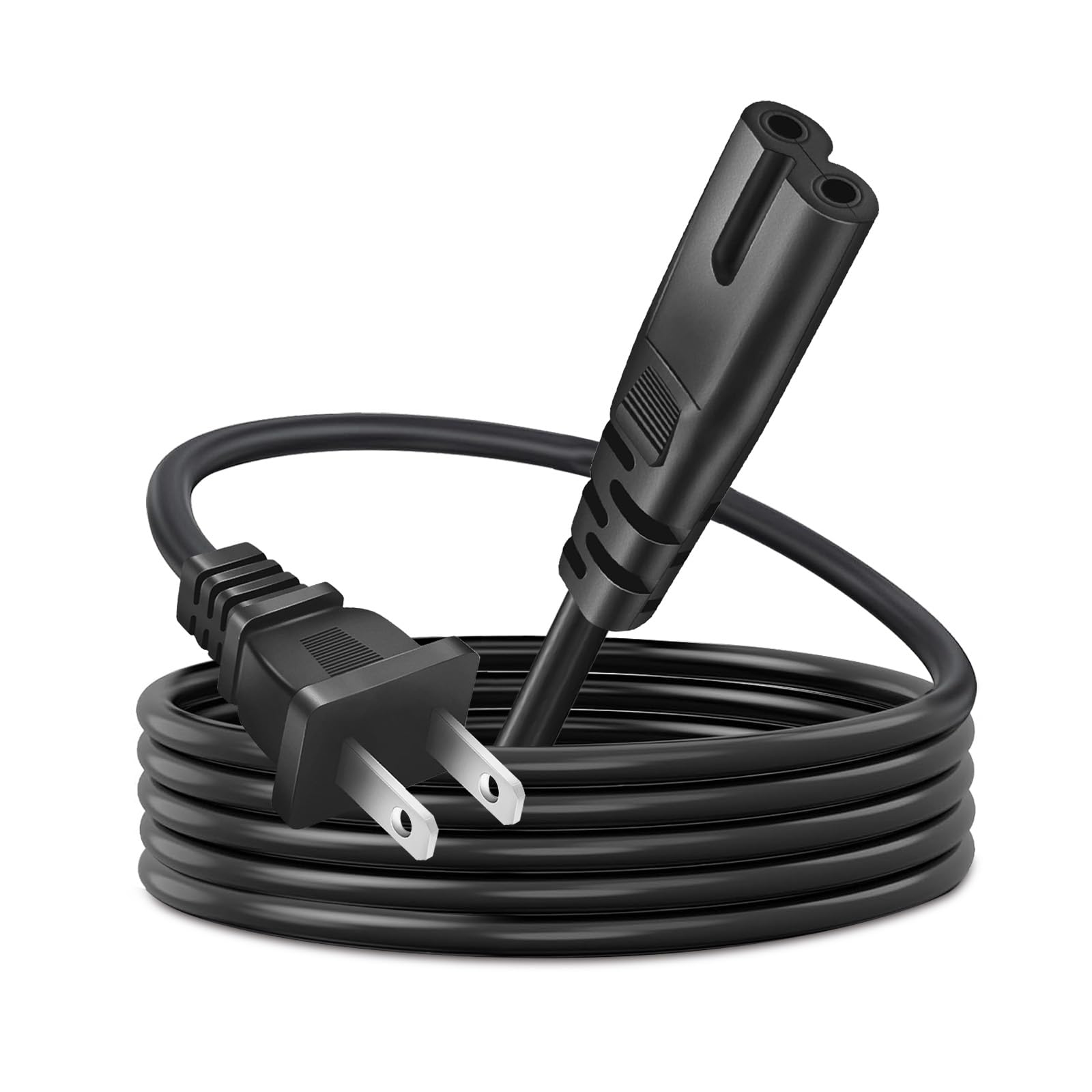 FTUINL 8FT AC Power Cord for Xbox One S/X, Xbox Series X/S, Sony PS4 / PS4 Slim / PS5 / PS5 Slim / PS3 Slim / PS3 Super Slim Pla