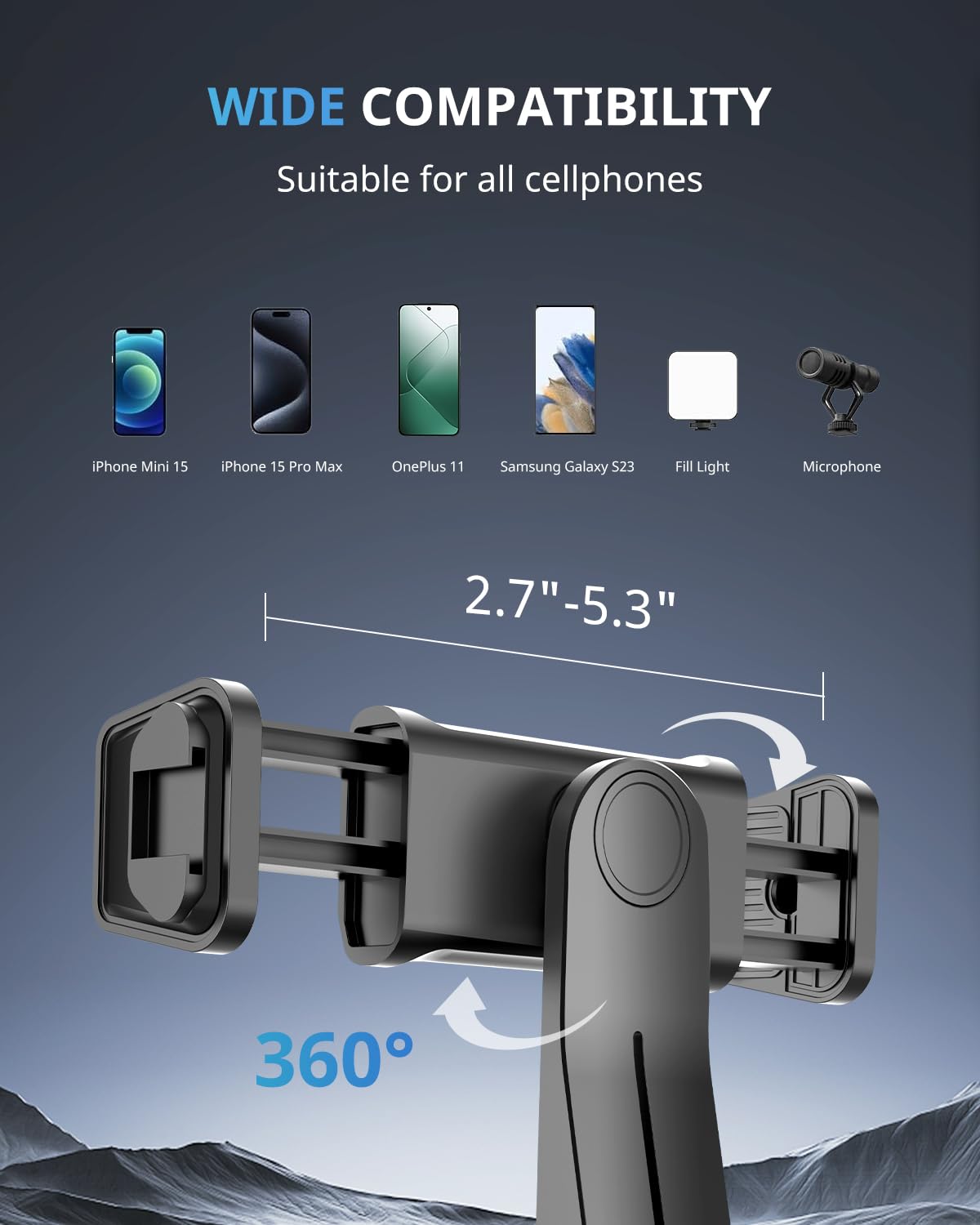 Ubeesize 12 Inch Ring Light With Stand, Selfie Ring Light With 50 Extendable Tripod Stand & Phone Holder For Live Stream/Makeup/