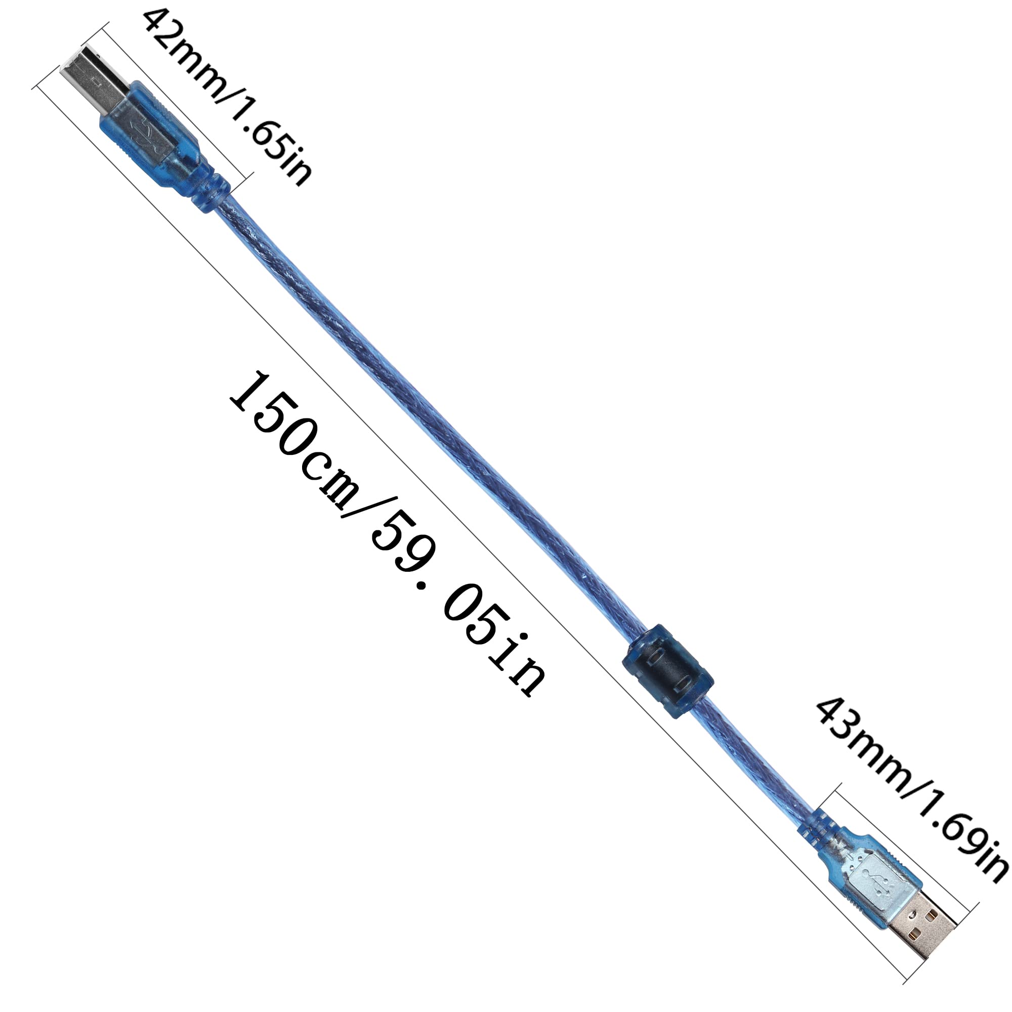 Qianrenon Printer Sharing Switch, 2 Port Usb 2.0 Switch Adapter For Usb Device Port Sharing Between 2 Computers (2 Switch),With