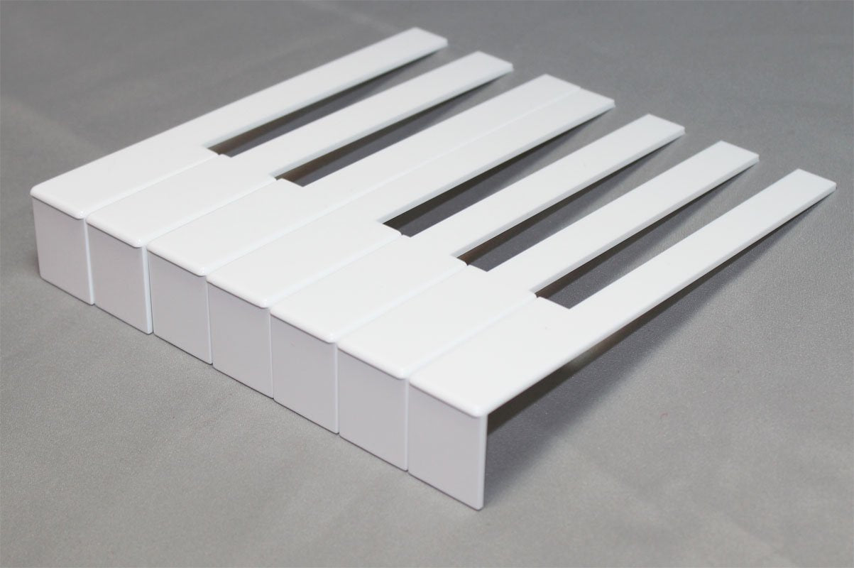 German Piano Keytops Light Cream Color   Piano Key Replacement   Complete Set With Fronts