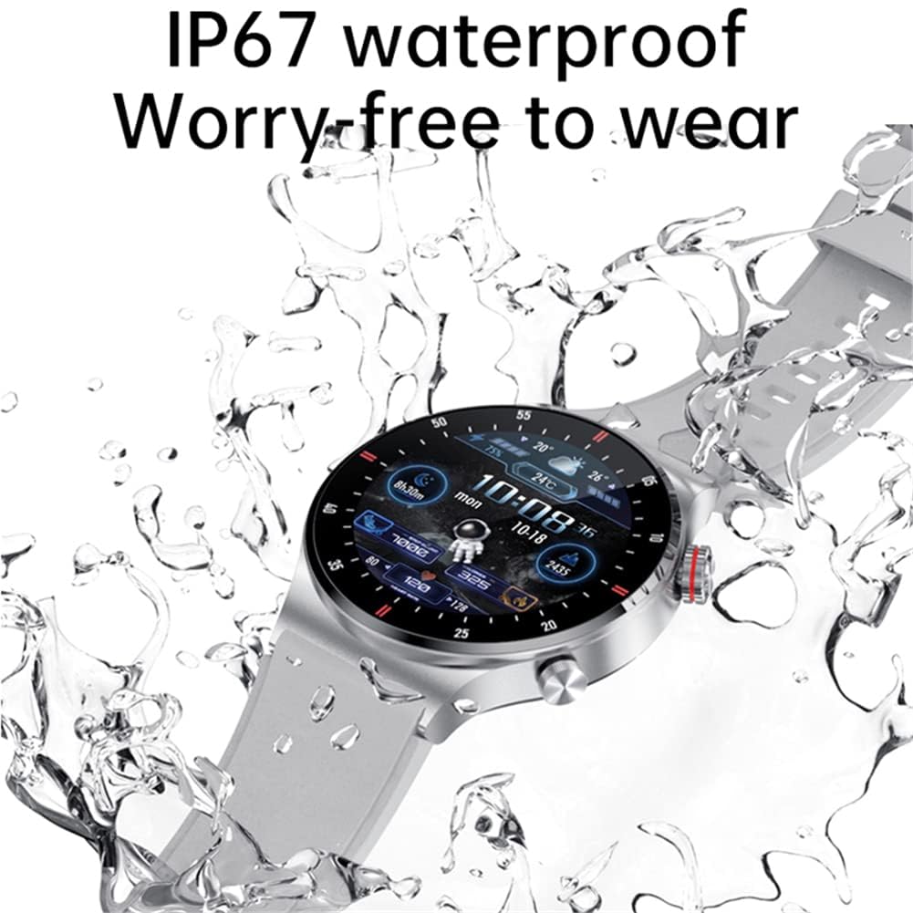 Filiekeu Women Men Smart Watch Bluetooth Calls Heart Rate Sleep Monitor Ip67 Waterproof Sport Fitness Tracker Hd Touch Screen Si