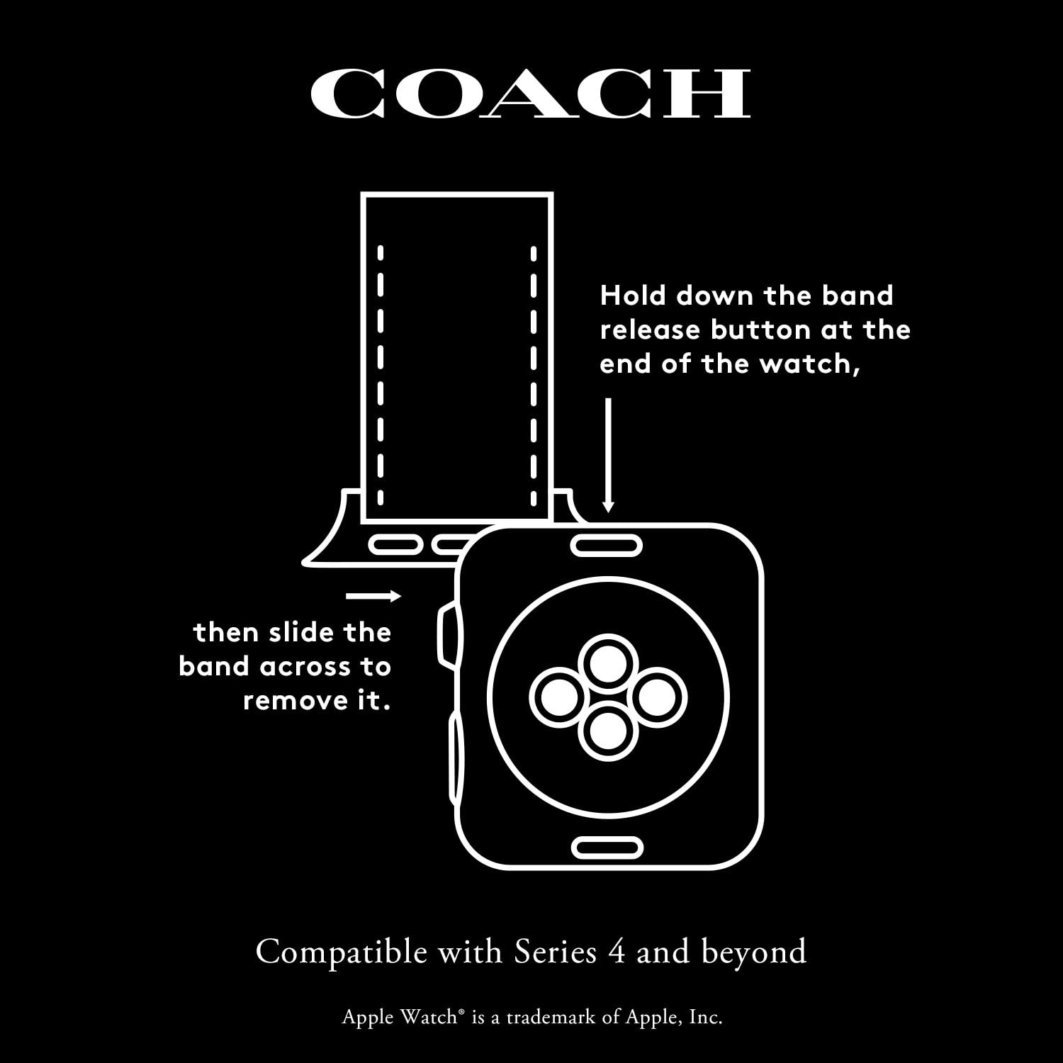 Coach Apple Watch Strap | Elevate Your Look And Customize Your Timepiece (Model 14700210)