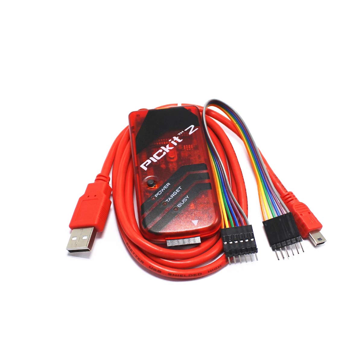 Superele Pickit2 Pic Kit2 Simulator Pickit 2 Programmer Emluator Red With Usb Cable Dupond Wire