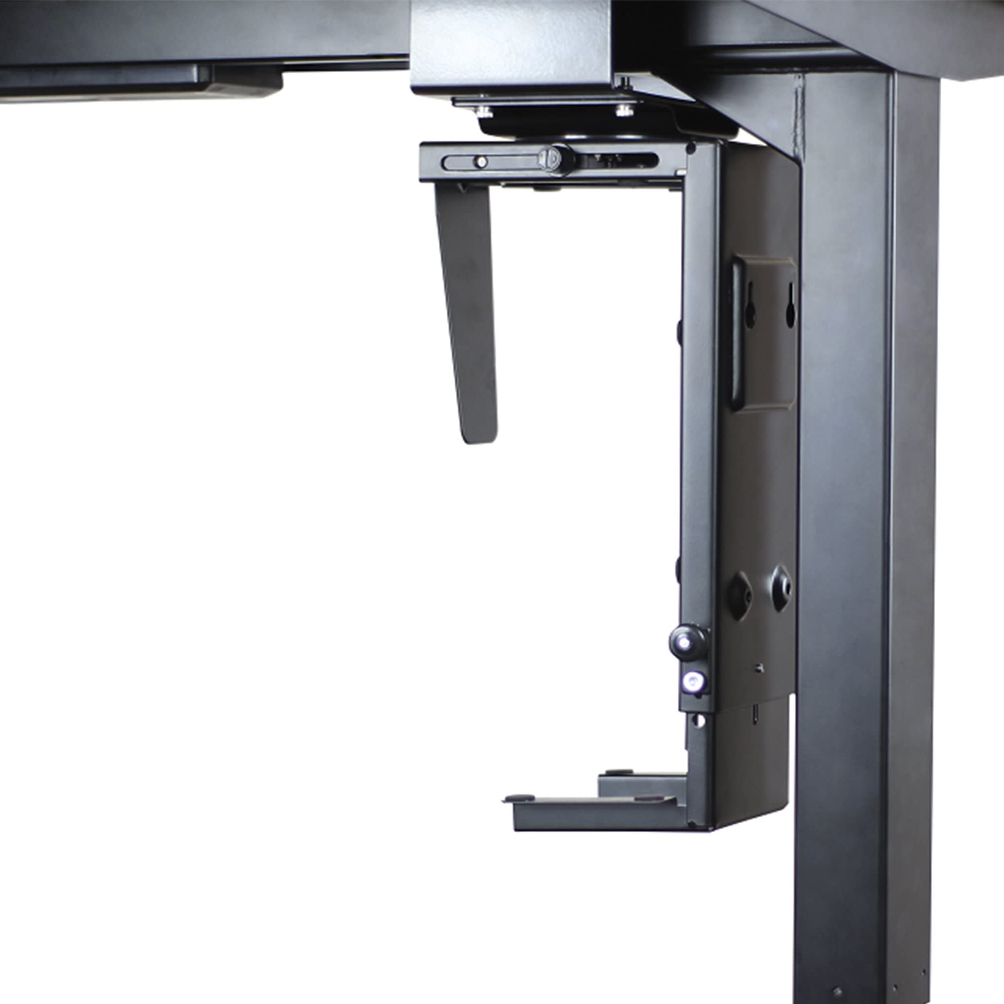 Progressive Automations Progrerssive Desk Adjustable Cpu Holder And Spacer Kit, Pc Desk Mount. Standing Desk Accessories