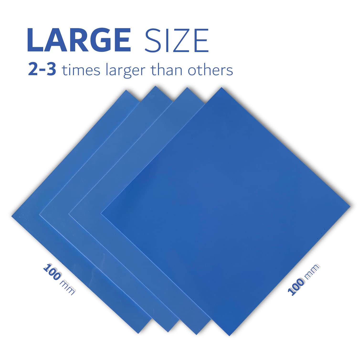 Thermal Pad 6W/Mk 4 Pack, 100X100Mm 0.5Mm 1Mm 1.5Mm 2Mm Silicone Cooling Pad Gpu Non Conductive Heat Resistance Extreme Odyssey