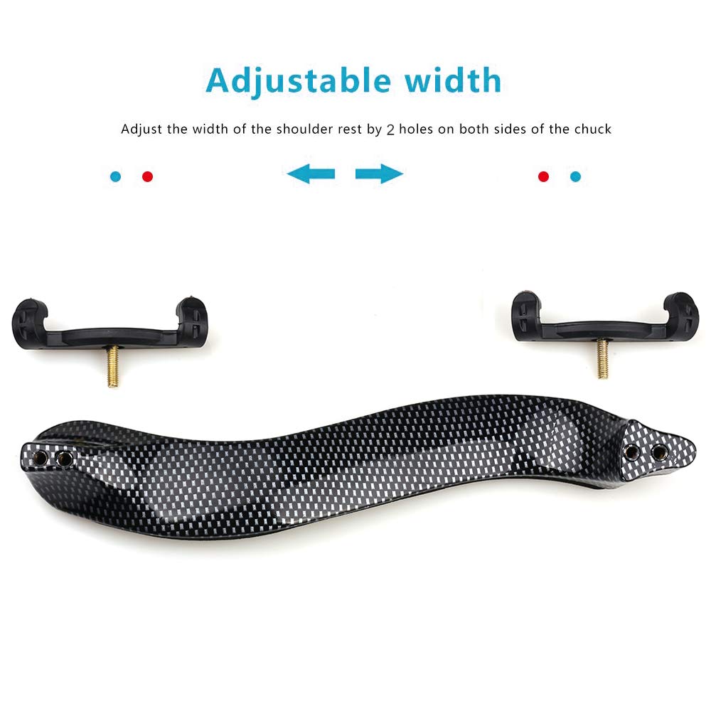 Nanyi Violin Shoulder Rest 1/2 Collapsible Adjustable 1/2 Size Violin Niversal Type Violin Parts Soft Safety Easy To Use, High S