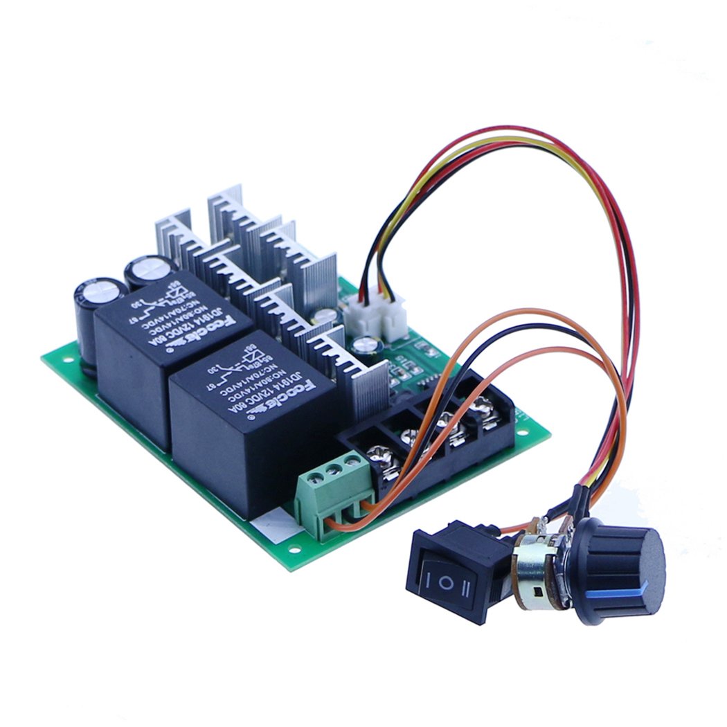 High Power 40A Reversing Dc 12V 24V 36V 48V Motor Governor Speed Controller Reversing Switch