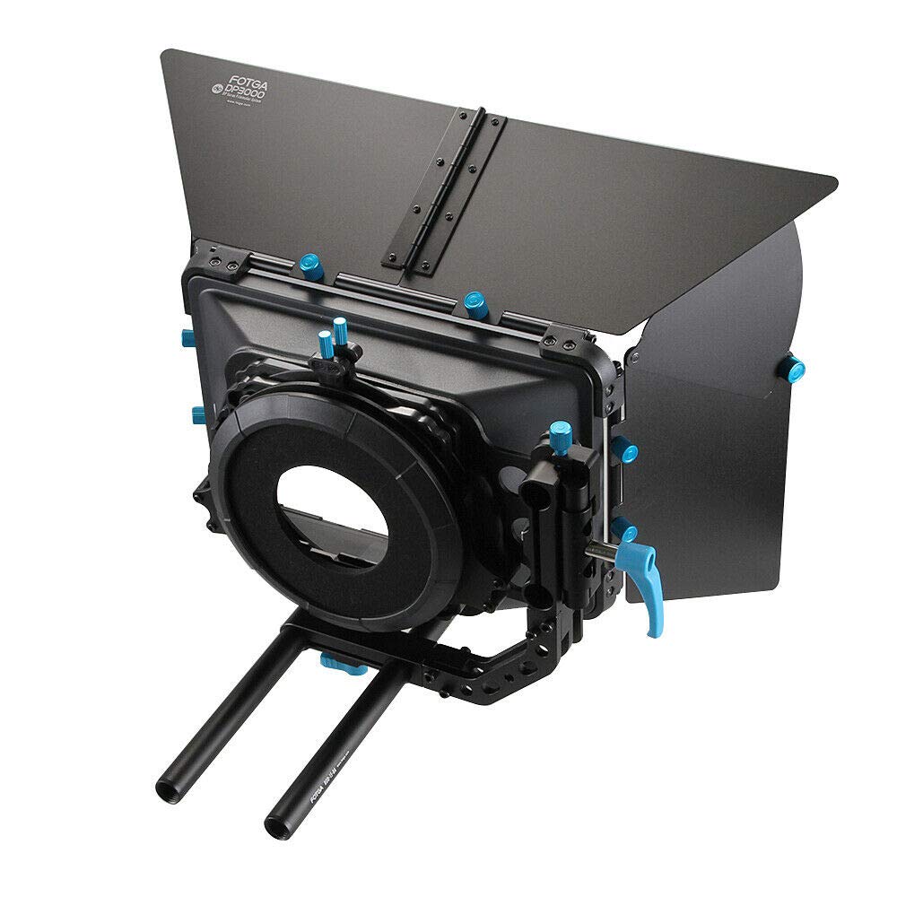 Fotga Dp3000 Swing Away Matte Box Professional With French Flag & Filter Holders +15Mm Rail Rod Rig,For Canon Eos R Eos 5D 6D 7D Ii Z6 Z7 R8 Nikon Sony A7 A7R Panasonic Gh4 Gh5 Gh5S Dslr Camera
