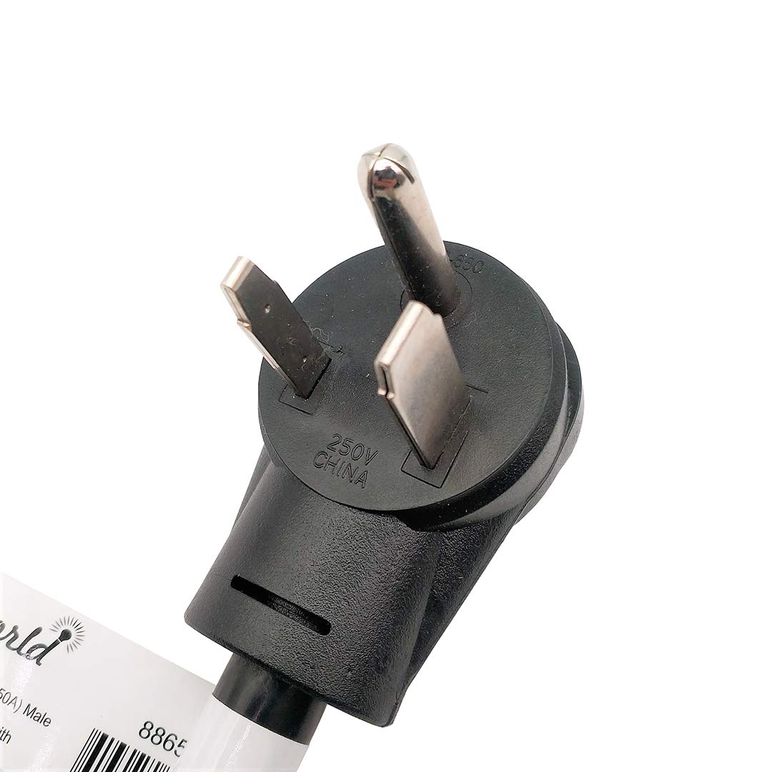 Parkworld 886559 Welder To Heater Adapter Cord Nema 6 50P To 6 30R, 30A, 250V (1.5Ft)