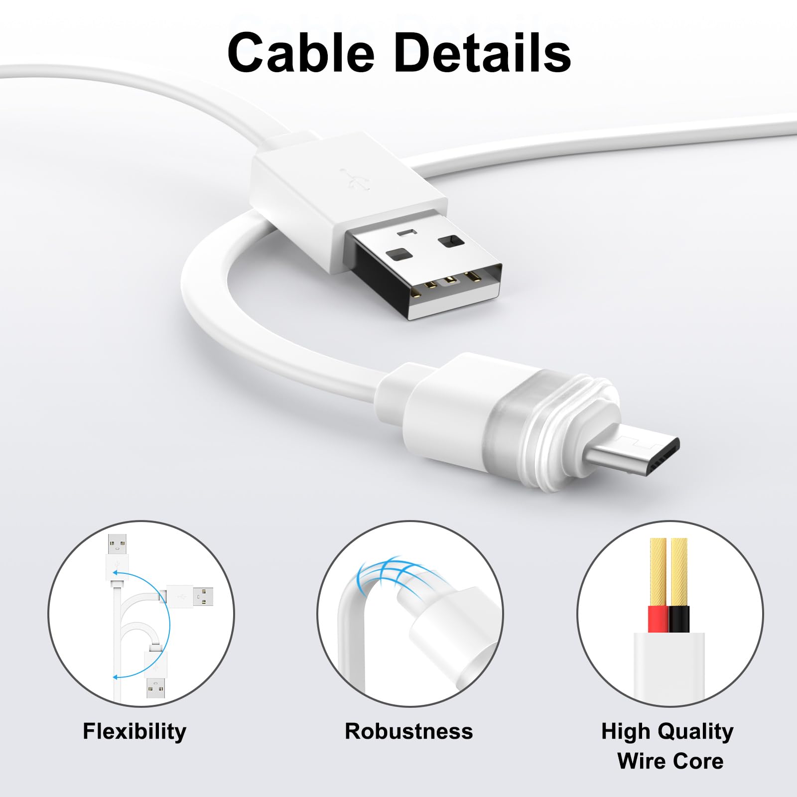 For Simplisafe Outdoor Camera Power Cable, Ip65 Weatherproof Interface Shell, Suitable For All Weather Conditions Continuously C