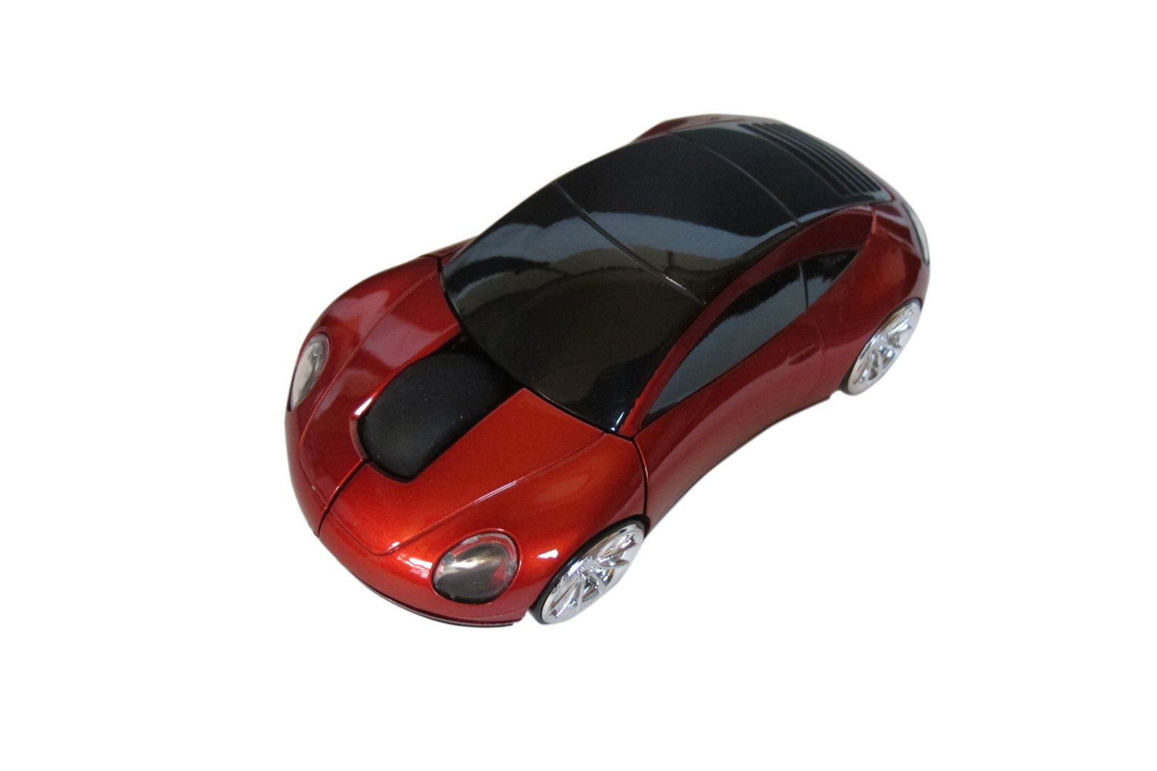 Mojo Porsche Car Optical Wireless Silent Mouse (Red)