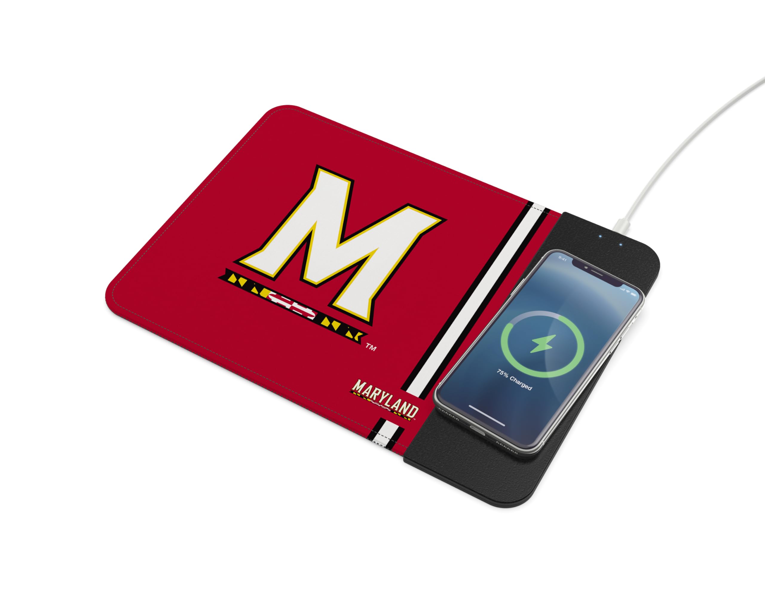 Soar Ncaa Wireless Charging Mouse Pad, Maryland Terrapins