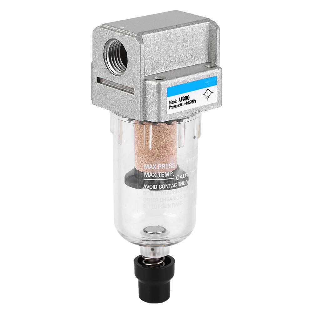 G1/4'' Air Line Filter, Water And Oil Separator For Air Line Replacement Af2000 02 Particulate Filter Water Trap Separator, 750L