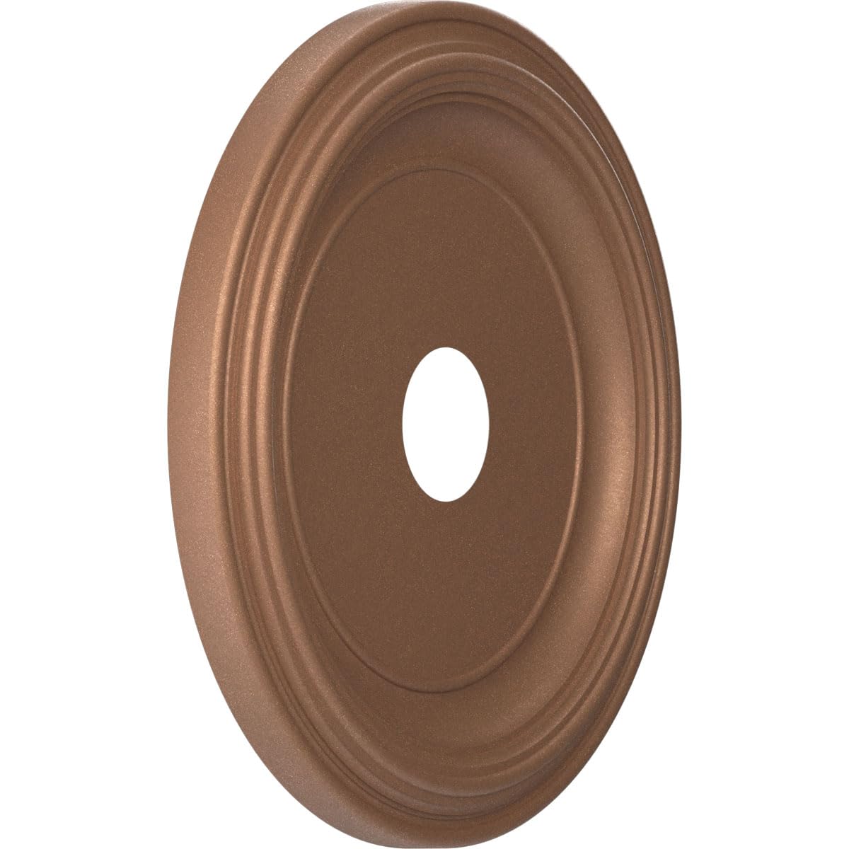 Ekena Millwork 19Od X 3 1/2Id X 1 1/2P Traditional Thermoformed Pvc Ceiling Medallion (Fits Canopies Up To 11 1/2), Aged Copper