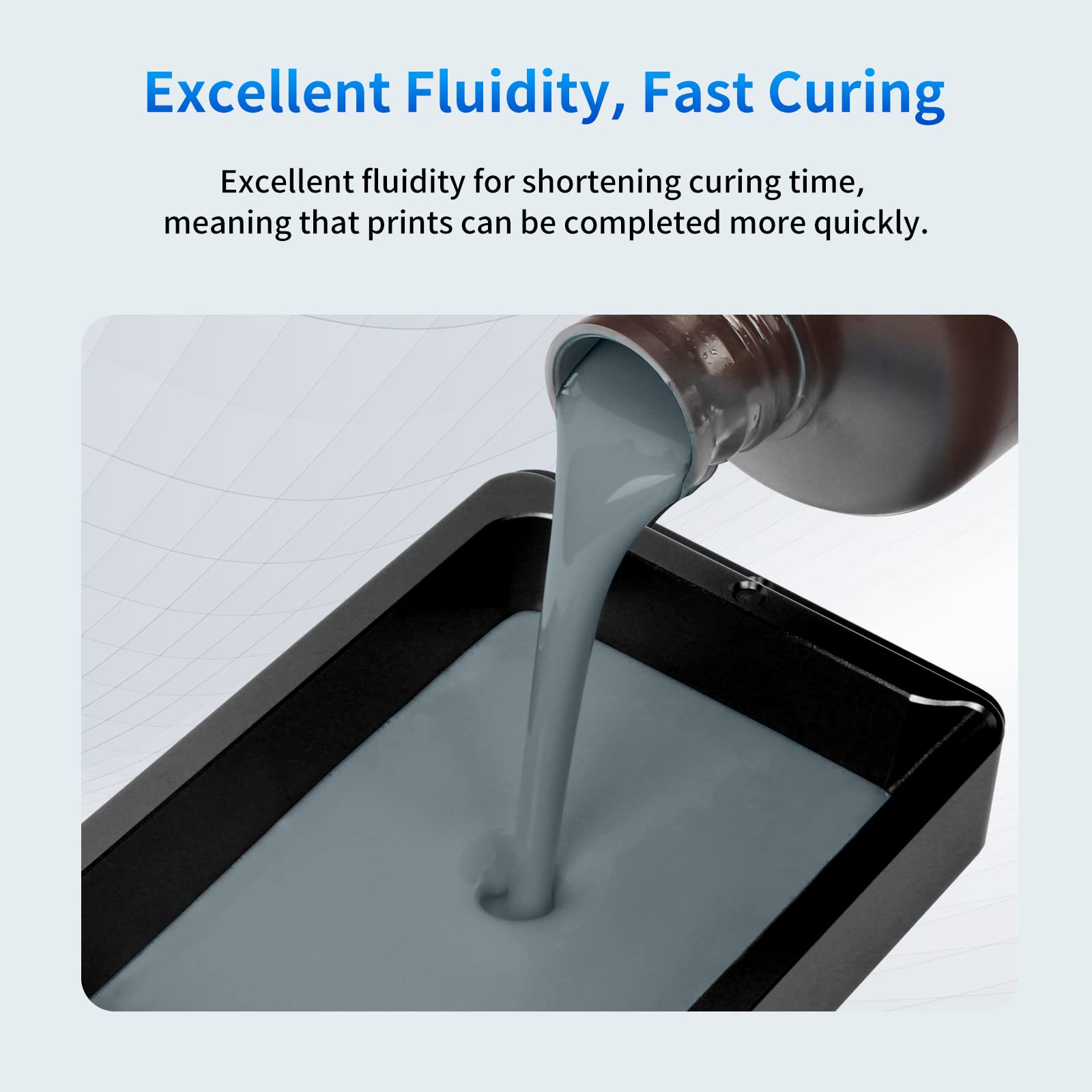 Anycubic Upgraded 8K 3D Printer Resin, 3D Printing Resin With High Precision And Quick Curing & Excellent Fluidity For Lcd 4K/6K