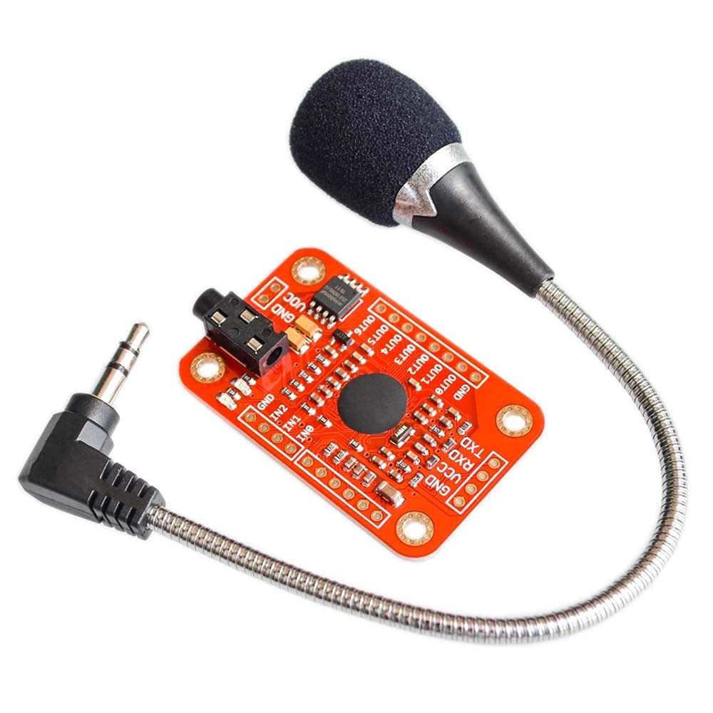 Rakstore Speak Recognition Voice Recognition Module V3 Compatible With For Arduino Support 80 Kinds Of Voice Dc 4.4 5.5 V High A