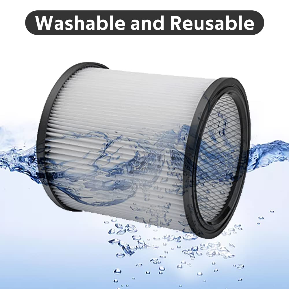 Dxvc6910 Replacement Filter For Dewalt 6 16 Gallon Dxv06P Dxv09P Dxv10P Dxv10Pl Dxv10Sa Dxv12P Dxv14P Dxv16P Wet/Dry Vacuum Clea